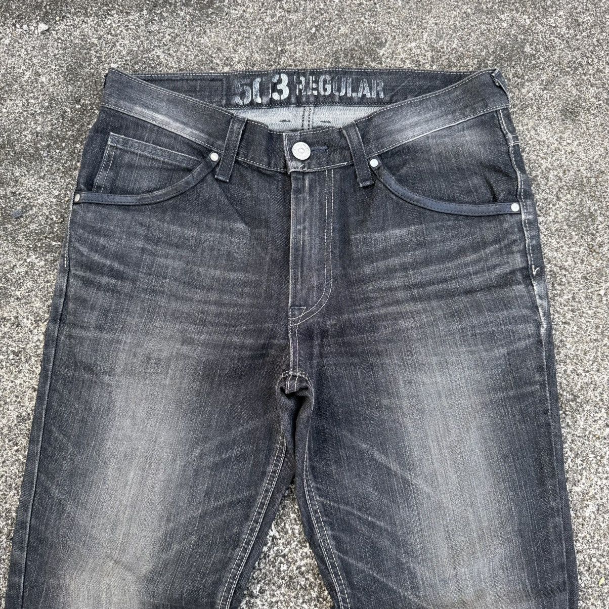 Edwin VINTAGE EDWIN BLACK FADED RIPPEP JEAN PANTSA Size US 34 / EU 50 - 3 Thumbnail