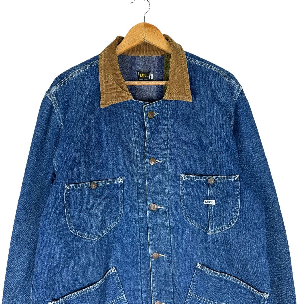 Lee ❄️LEE DENIM CORDUROY COLLAR WORKWEAR JACKET Size US L / EU 52-54 / 3 - 6 Thumbnail