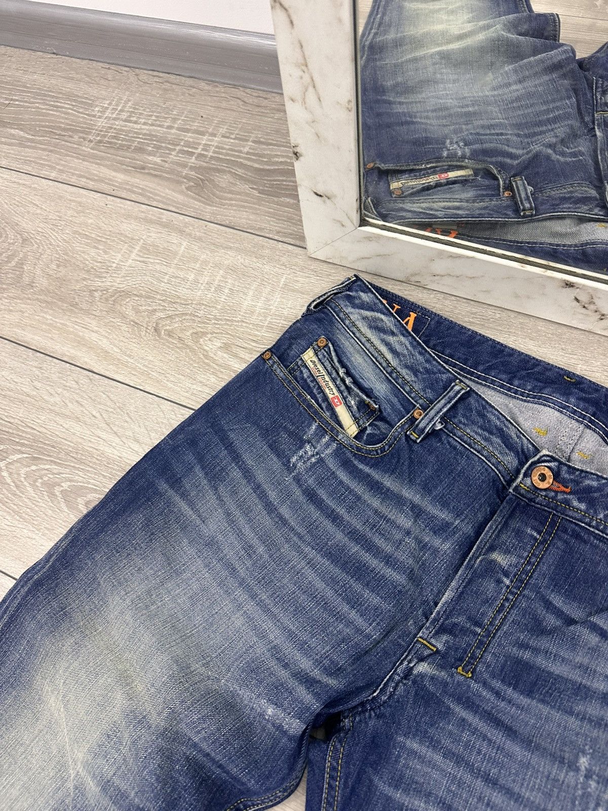 Diesel Diesel Vintage Y2K Avant Garde Distressed Jeans Size US 34 / EU 50 - 6 Thumbnail