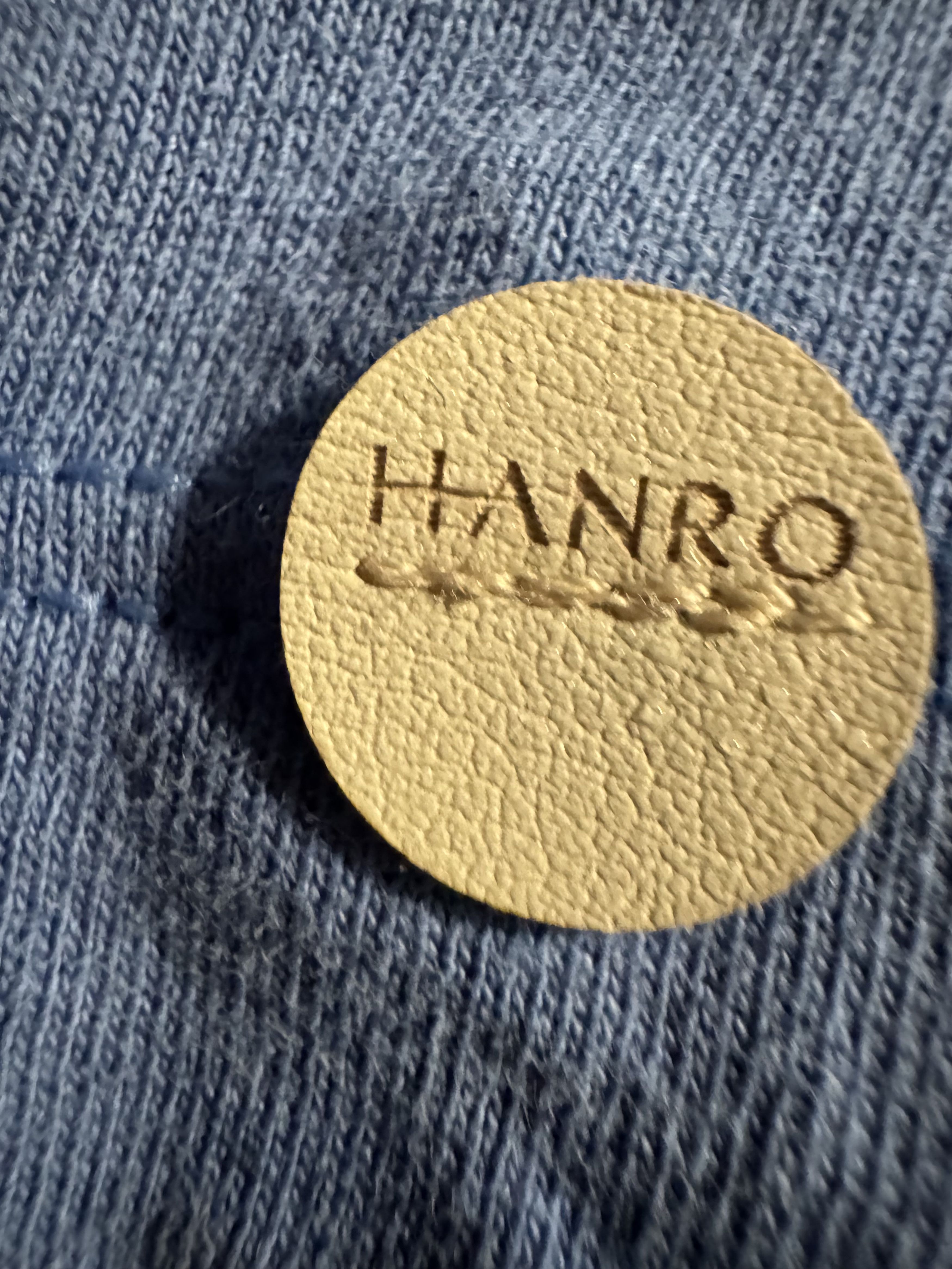 Hanro Short Sleeve Pocket T in Blue, Men's (Size M)