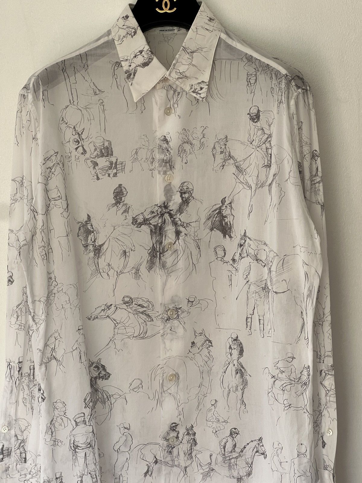 Hermes Hermes cotton voile shirt Size US S / EU 44-46 / 1 - 10 Thumbnail