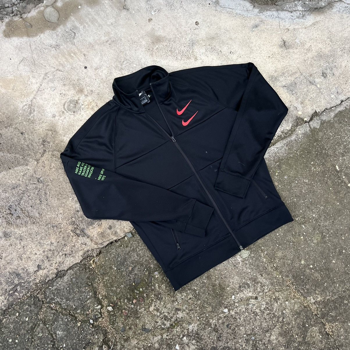 Nike × Vintage Nike Vintage Nylon TrackJacket Windbreaker Mini Swoosh Logo Size US S / EU 44-46 / 1 - 2 Thumbnail