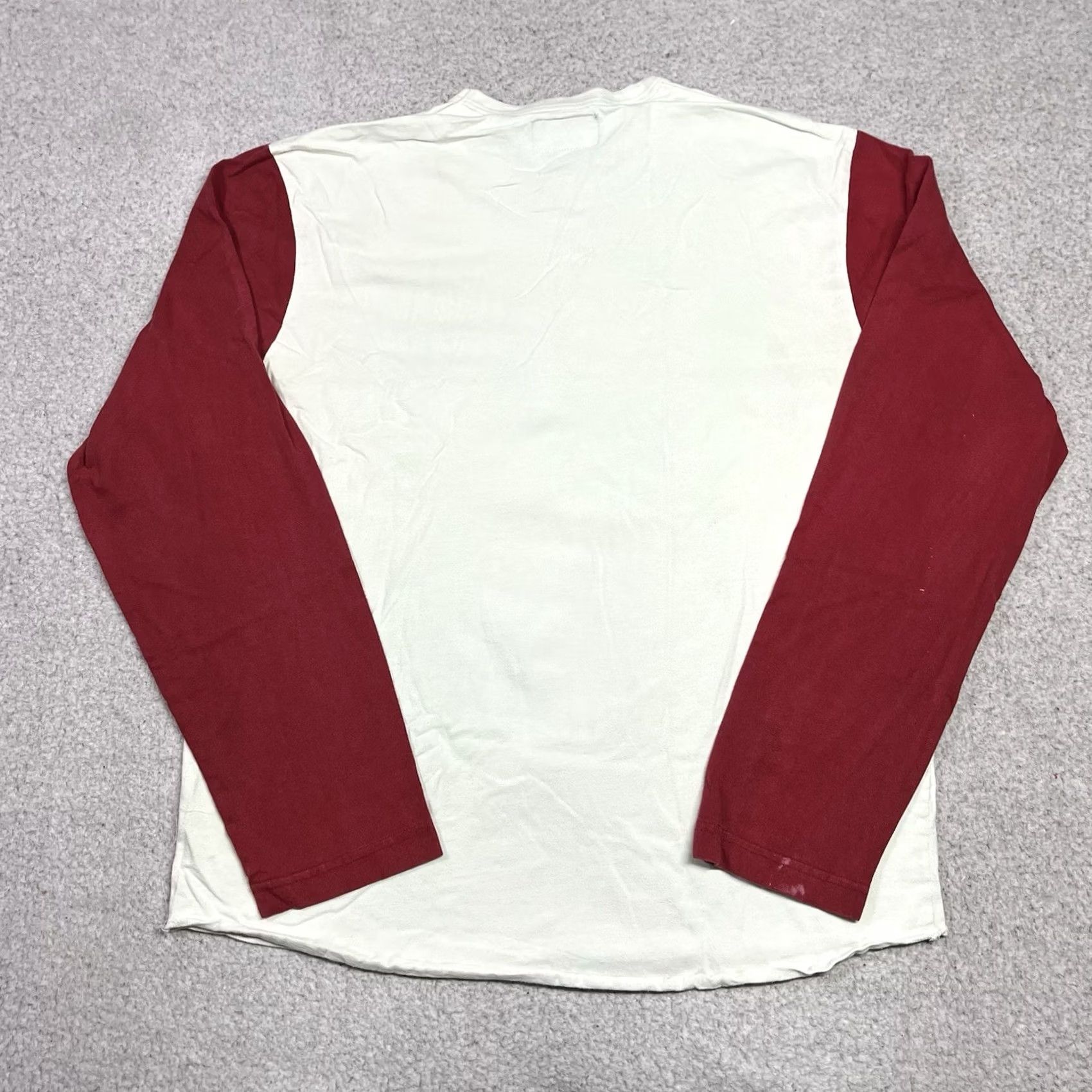 Abercrombie & Fitch Abercrombie & Fitch Shirt Mens L Red Raglan Long Sleeve VTG Made USA Y2K Size US L / EU 52-54 / 3 - 4 Thumbnail