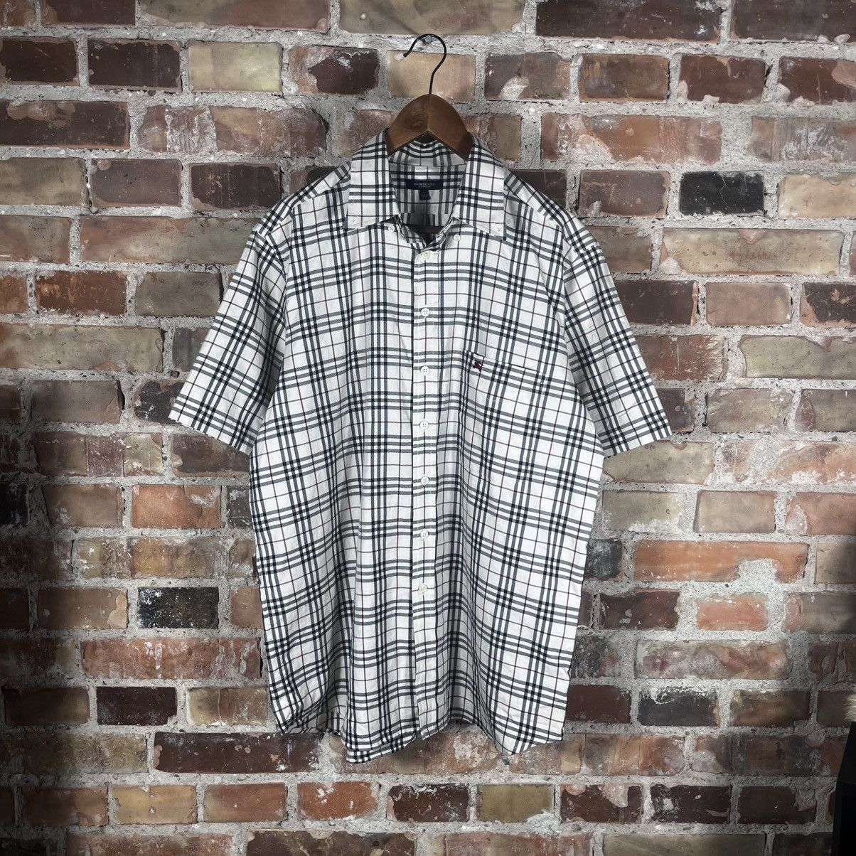 Burberry Vintage 00s Burberry London nova check shirt button up tee Size US XL / EU 56 / 4 - 1 Thumbnail