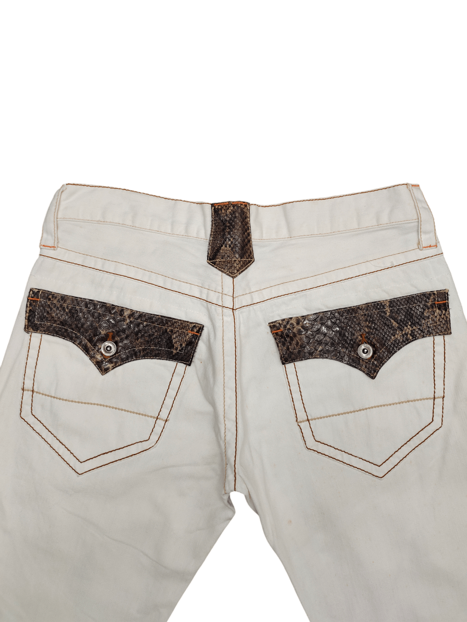 If Six Was Nine Flare Jeans Semantic Design Pyton Trim Rusty Denim Bootcut Size US 34 / EU 50 - 17 Thumbnail