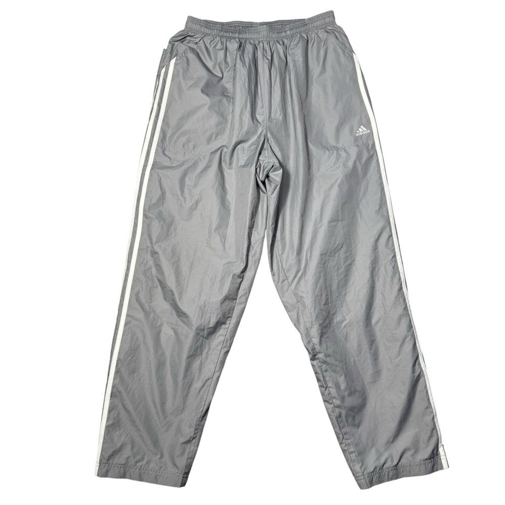 Adidas Adidas Climaproof Track Grey With White Stripes Pants Size Size US 34 / EU 50 - 2 Thumbnail