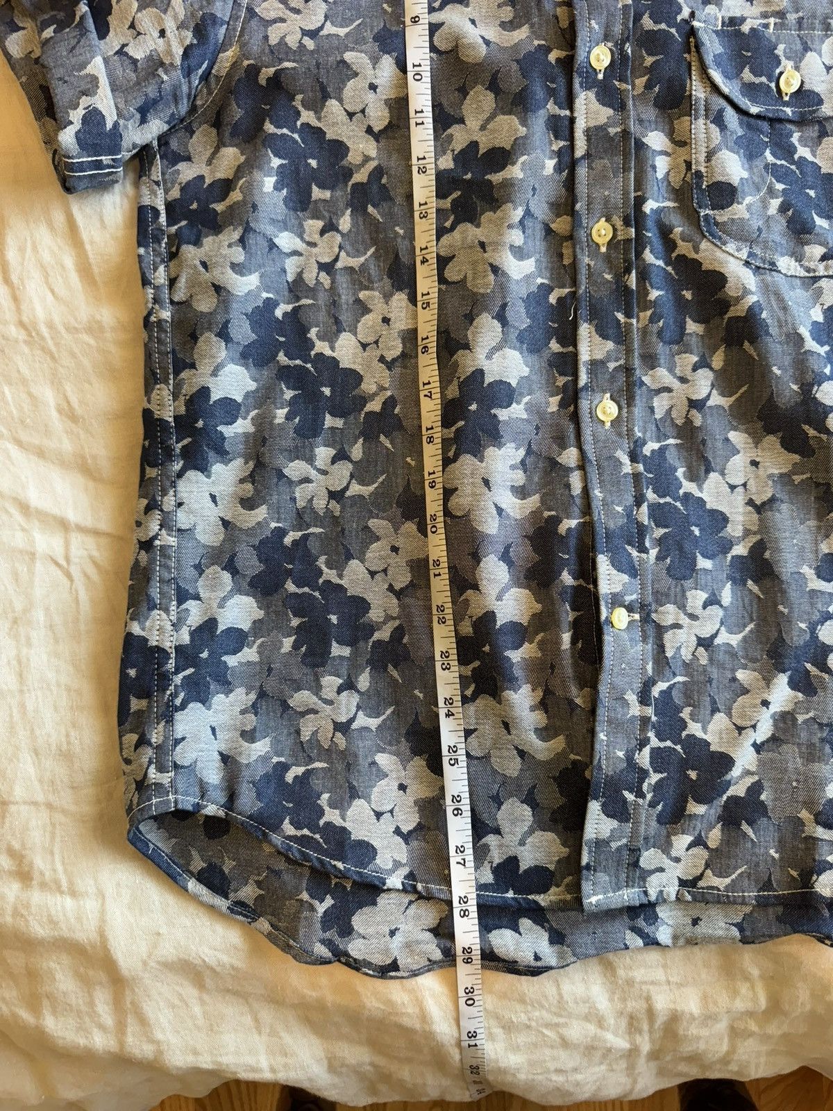 Rogue Territory Rogue Territory Maker Shirt // Indigo Floral Jacquard - S Size US S / EU 44-46 / 1 - 3 Thumbnail