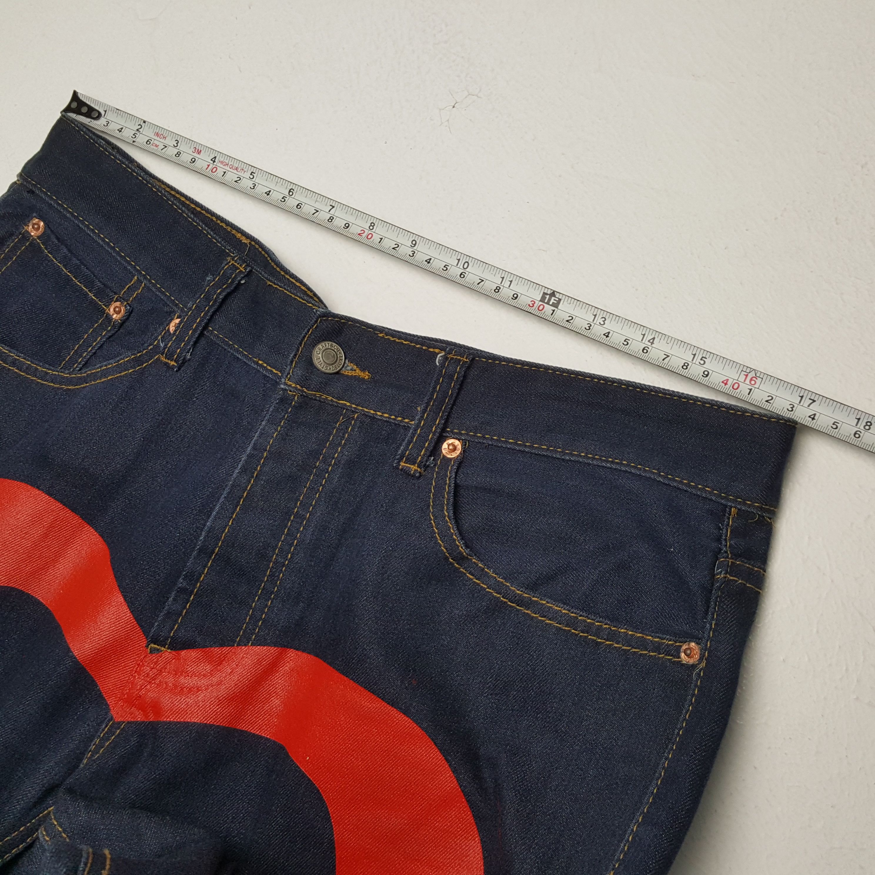 Japanese Brand × Vintage EVISU Japanese Brand Streetwear Custom Daicock Jeans Size US 34 / EU 50 - 7 Thumbnail