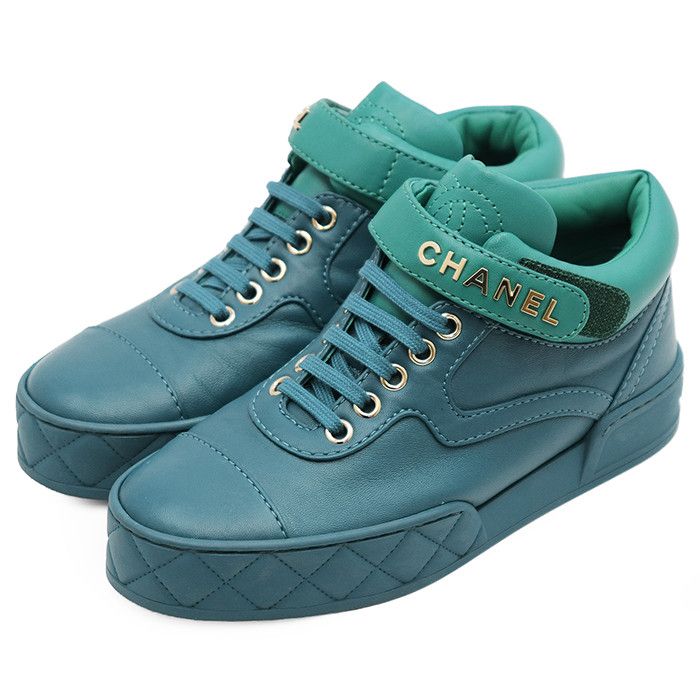 Chanel Chanel Chanel Leather Sneakers Leather Shoes G34967 DUTY FREE for USA Size ONE SIZE - 1 Thumbnail