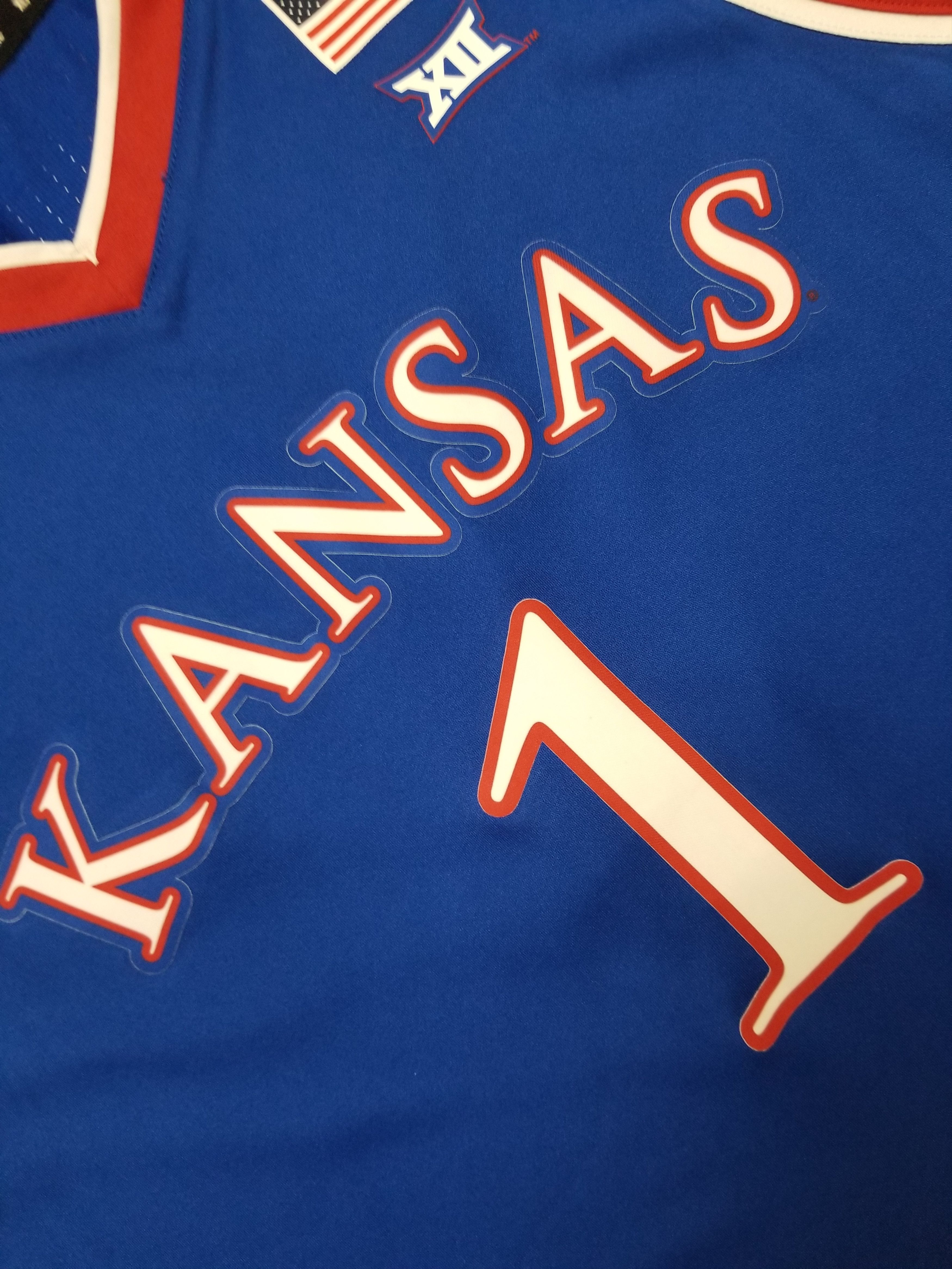 Adidas Kansas Jayhawks NCAA Basketball Jersey Size US XL / EU 56 / 4 - 18 Thumbnail