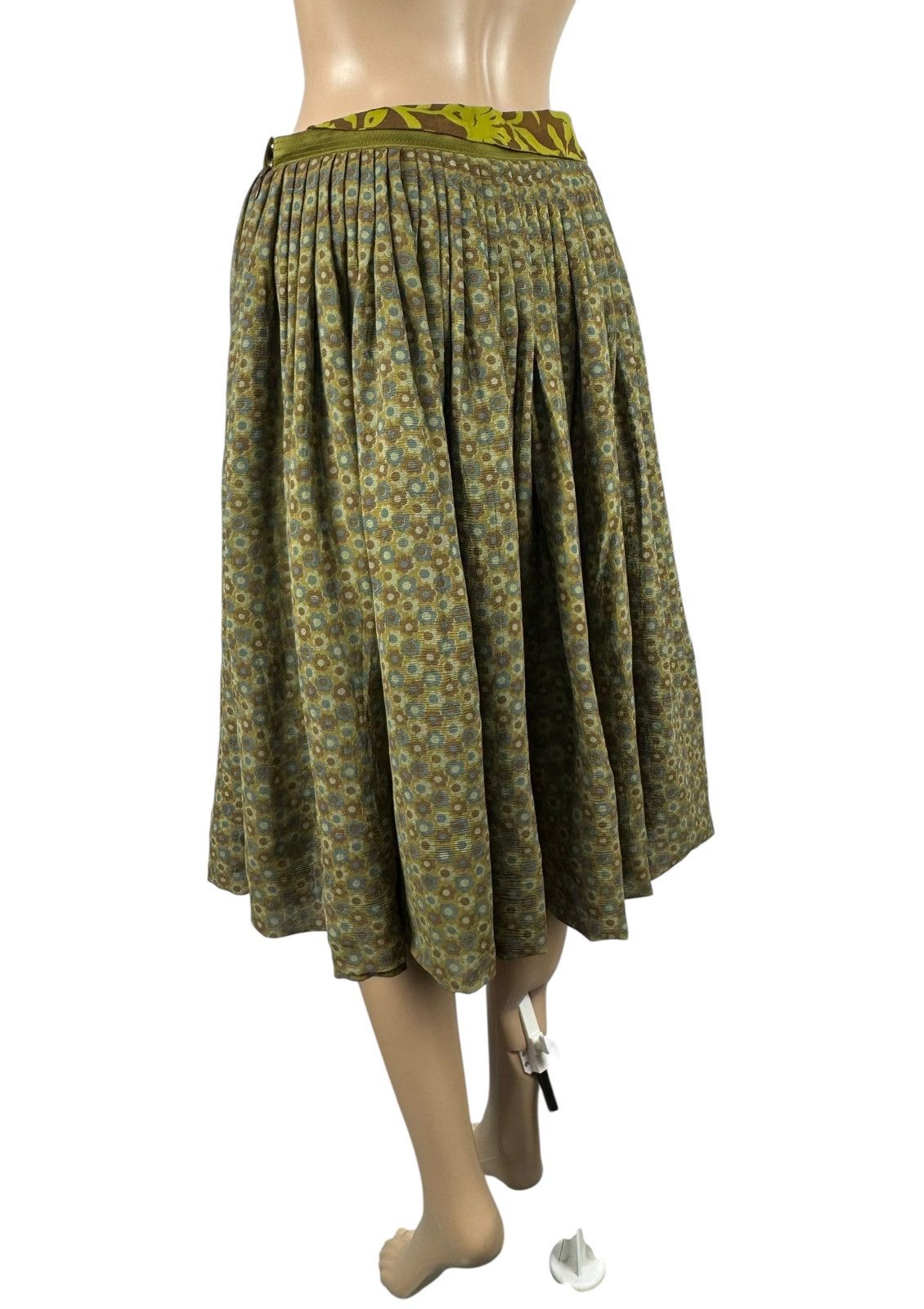 Other Sabyasachi Pleated Silk Cotton Skirt Knee Length size 10 Size 28" / US 6 / IT 42 - 7 Thumbnail