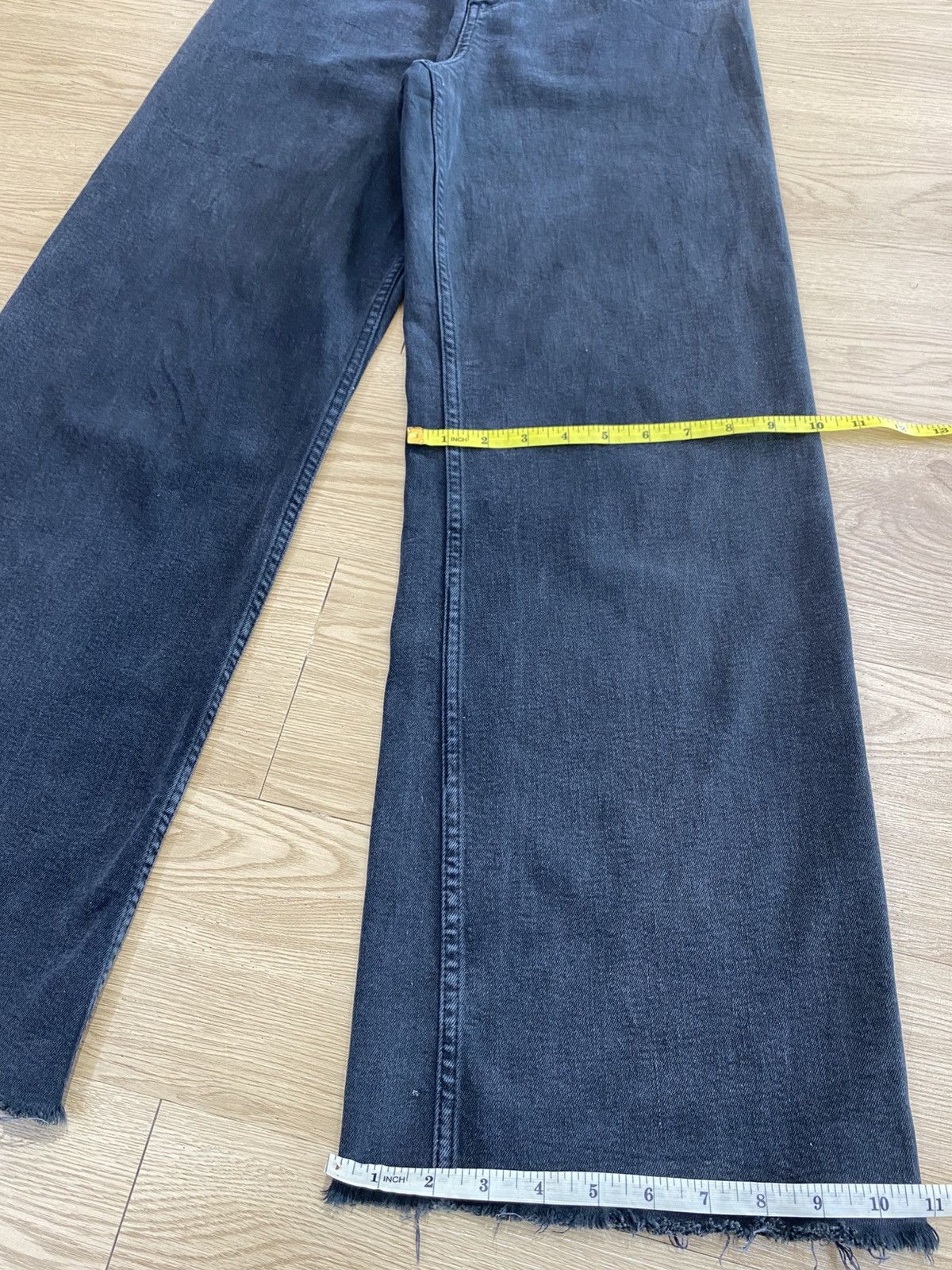 Zara ZARA Baggy Style Hairy Leg Denim Size US 26 / EU 42 - 12 Thumbnail