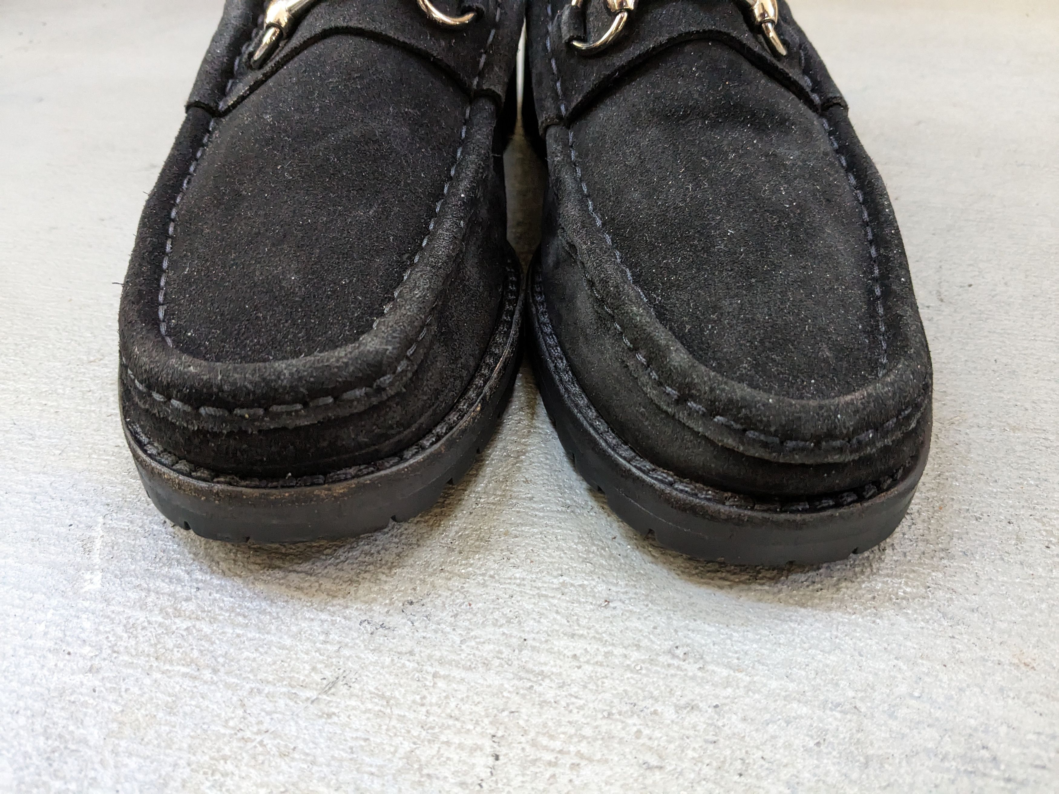 Gucci Gucci Horsebit Loafers Black Suede 9.5 D Italy Snaffle Size US 9.5 / EU 42-43 - 2 Thumbnail