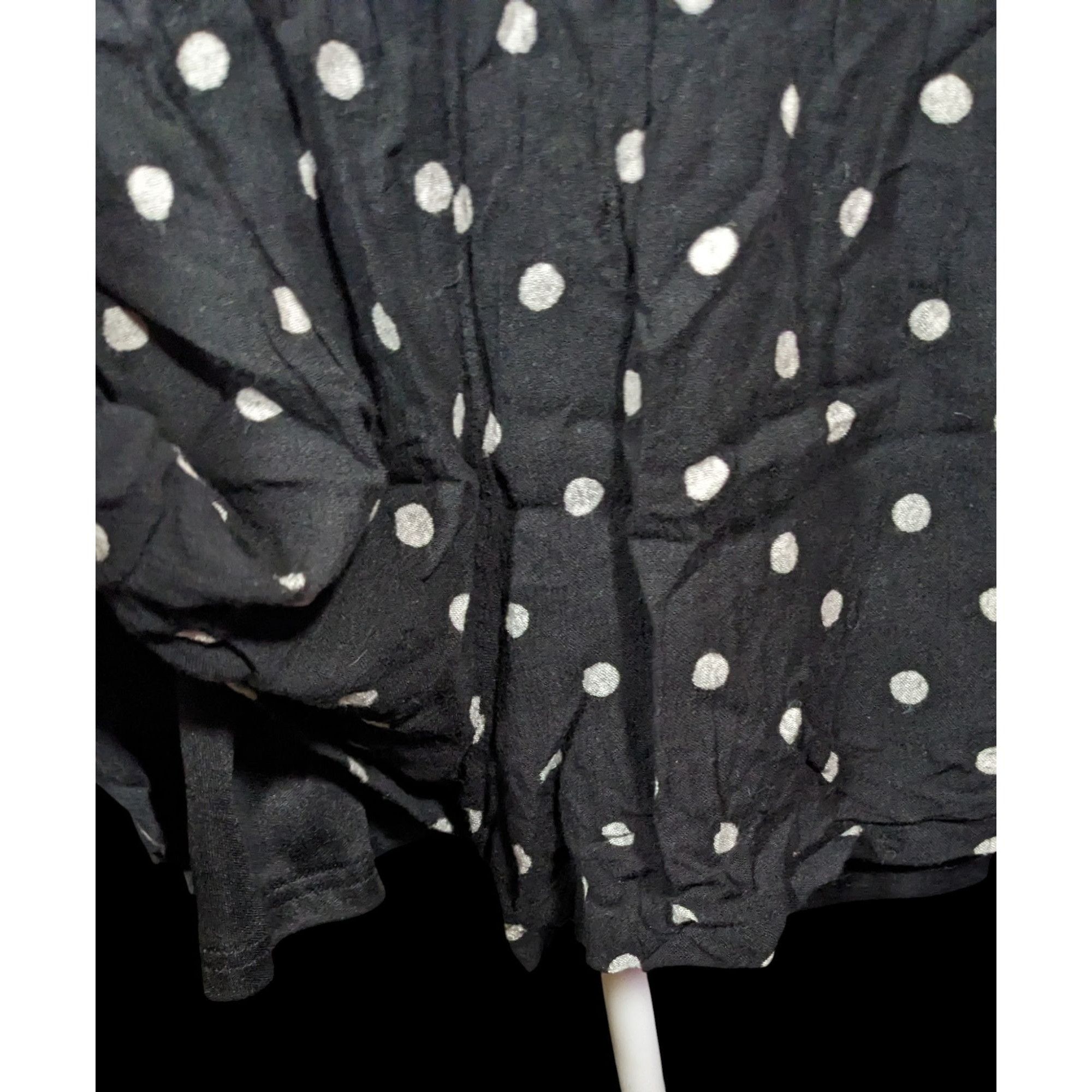 Other French Laundry Skort Black With White Polka Dots Size 32" / US 10 / IT 46 - 3 Thumbnail