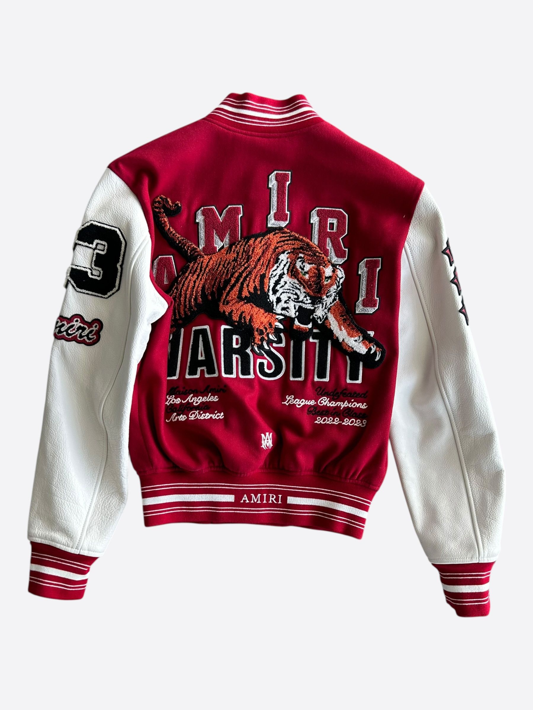 Amiri Amiri Red & White Tiger Varsity Jacket Size US XS / EU 42 / 0 - 2 Thumbnail