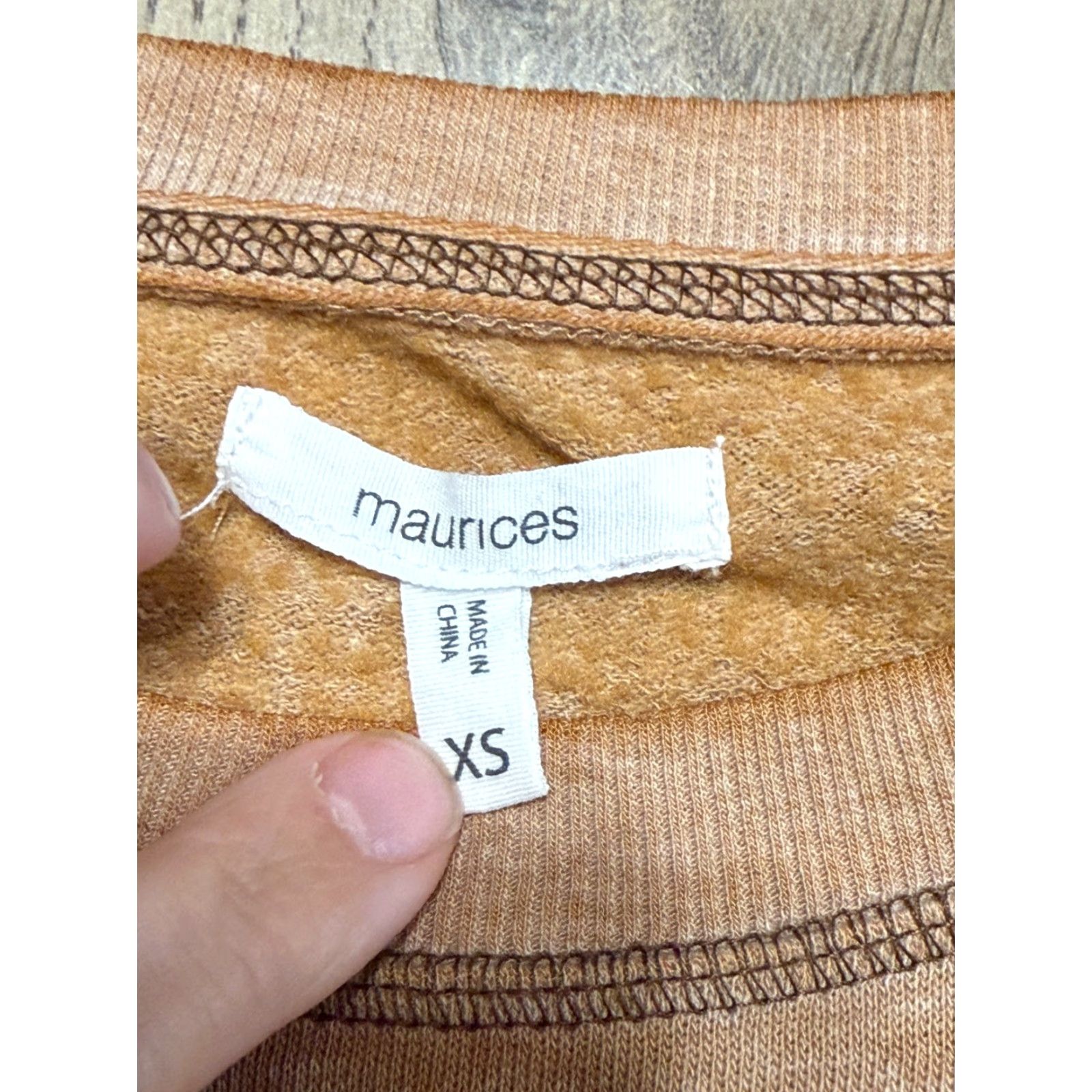 Vintage Maurices Sweater Shirt Womens XS Yellow White Black Yellowstone Print Pullover Long Sleeve Casual Fall Spring Summer Regular Size XS / US 0-2 / IT 36-38 - 5 Thumbnail
