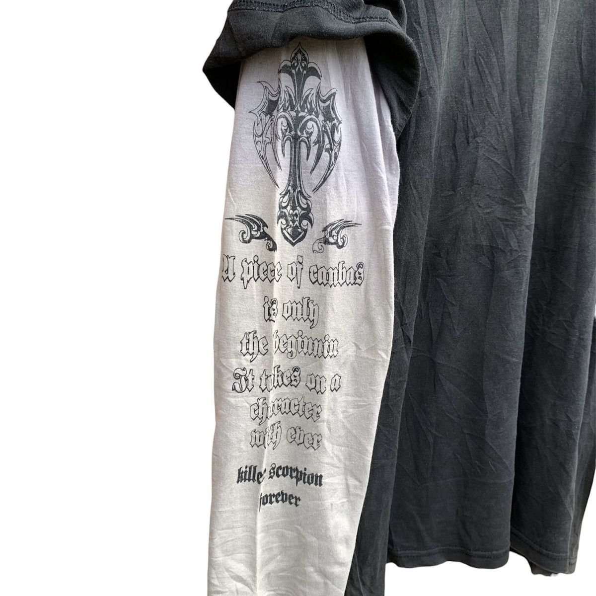 If Six Was Nine × Japanese Brand × Le Grande Bleu (L.G.B.) Crosses japanesbrand y2k poem longsleeave tee Size US L / EU 52-54 / 3 - 5 Thumbnail