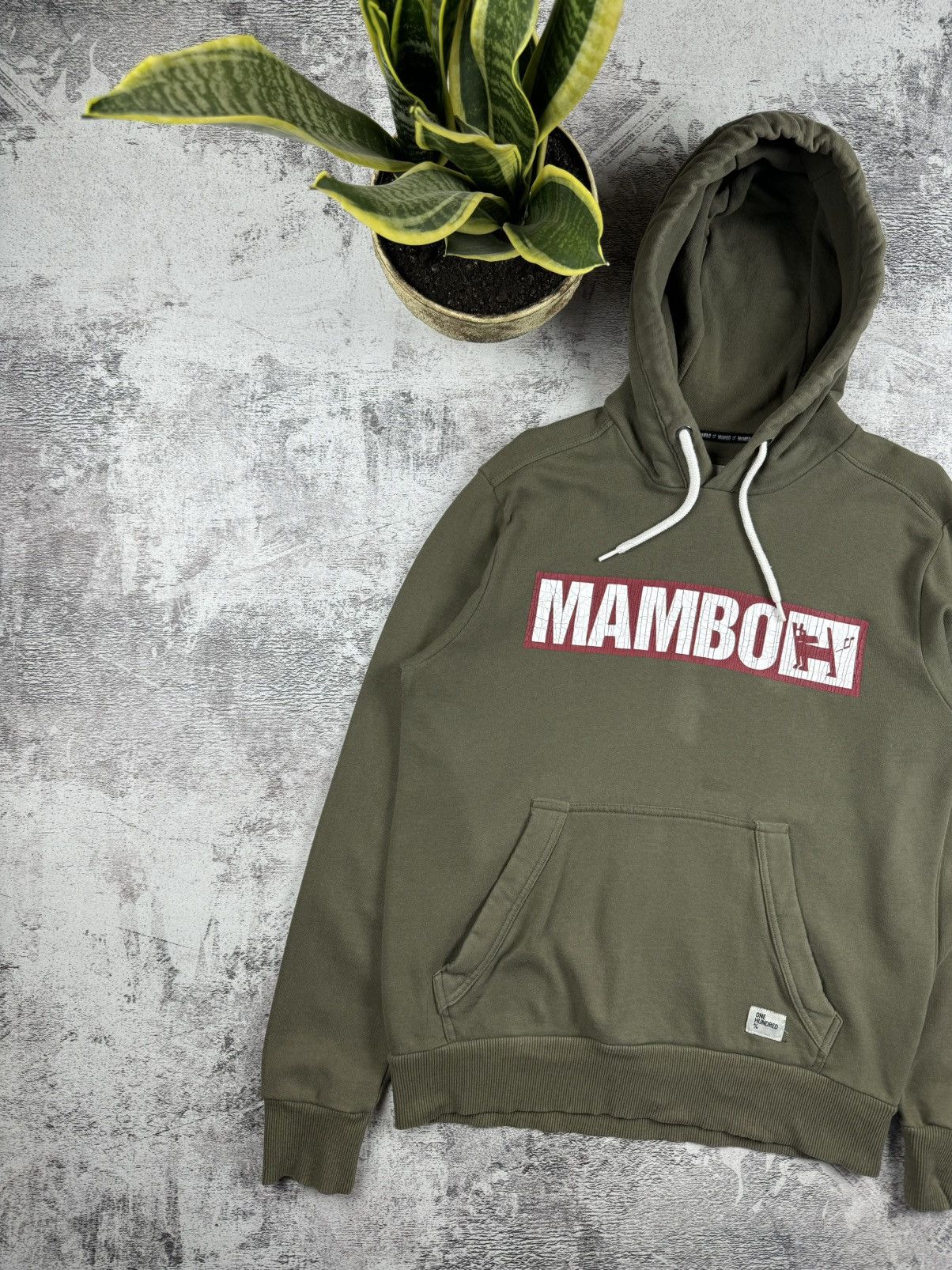 Mambo Mambo Distressed Dog logo Retro Surf Wear Skate Green Hoodie Size US S / EU 44-46 / 1 - 2 Thumbnail
