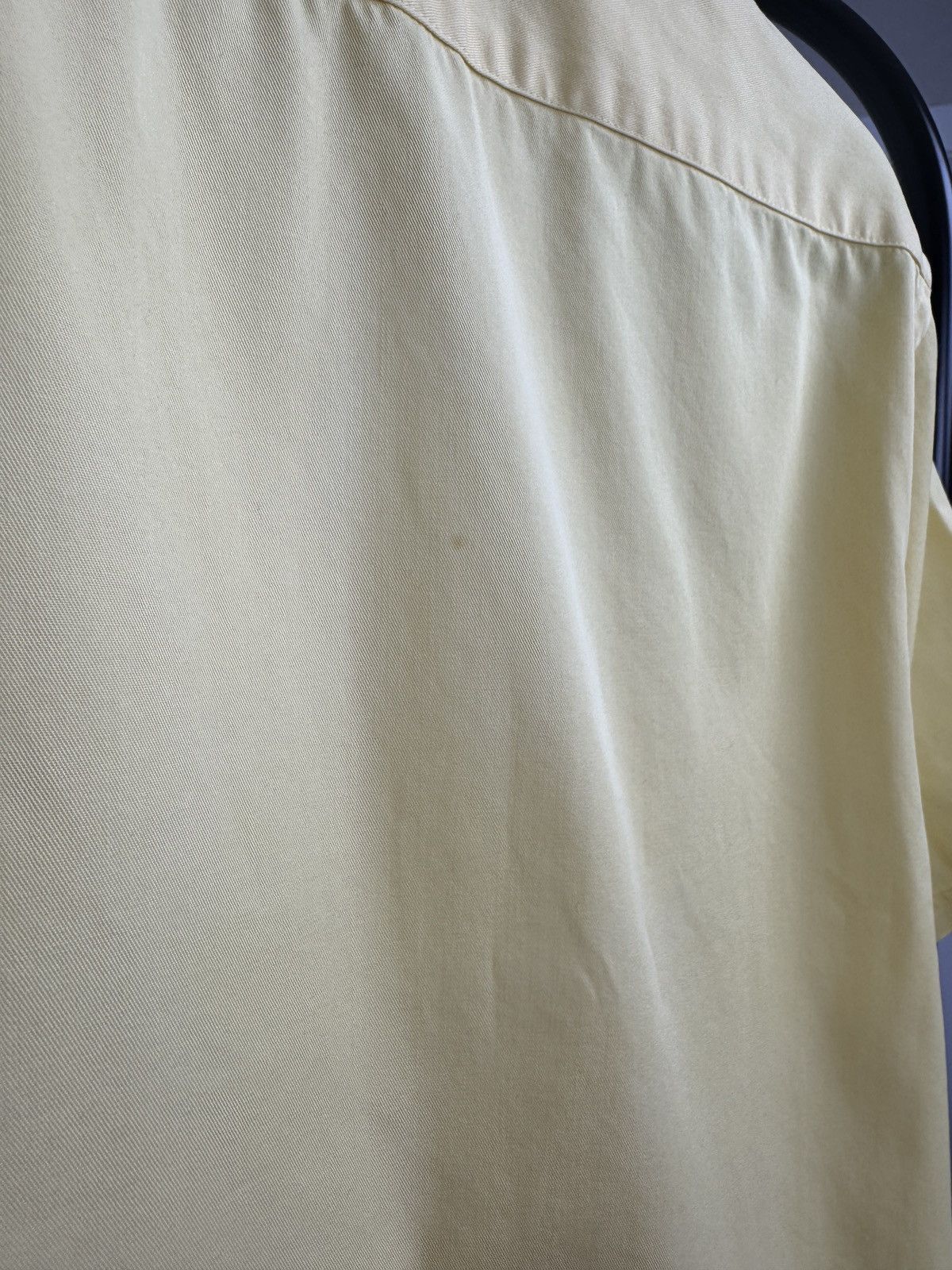 Vintage Yves Saint Laurent pour homme yellow short sleeve shirt Size US L / EU 52-54 / 3 - 9 Thumbnail