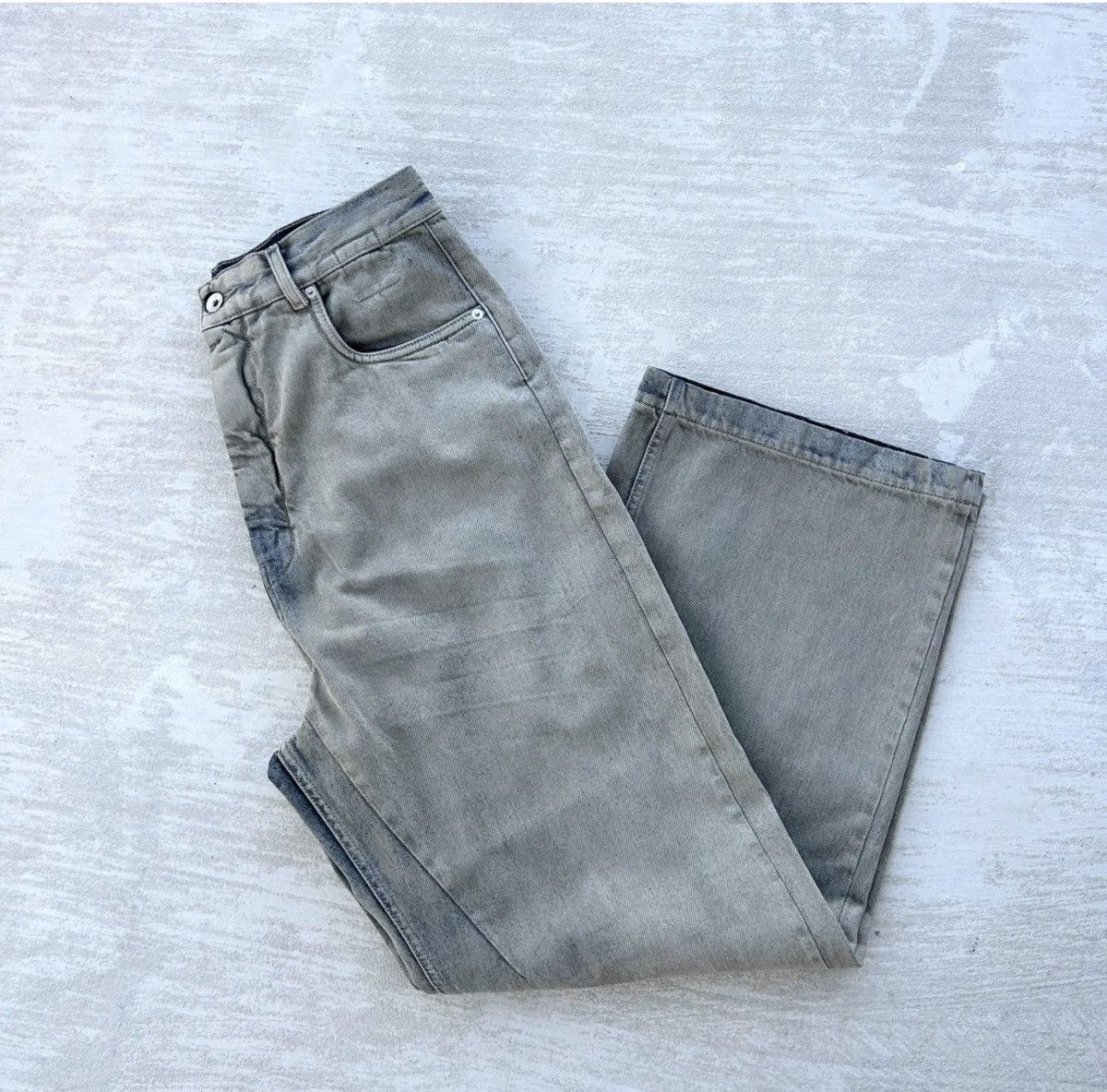 Rick Owens Drkshdw NEW Rick Owens DRKSHDW Geth Mineral Pearl Jeans Size US 32 / EU 48 - 1 Thumbnail