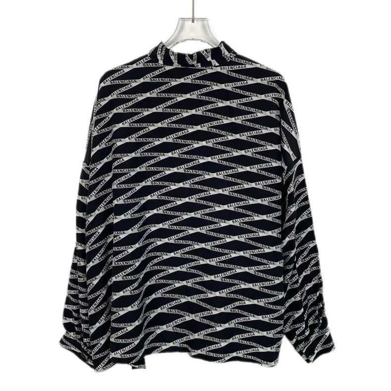 Balenciaga Balenciaga size 34 Black monogrammed striped mulberry silk Size US XXS / EU 40 - 2 Thumbnail
