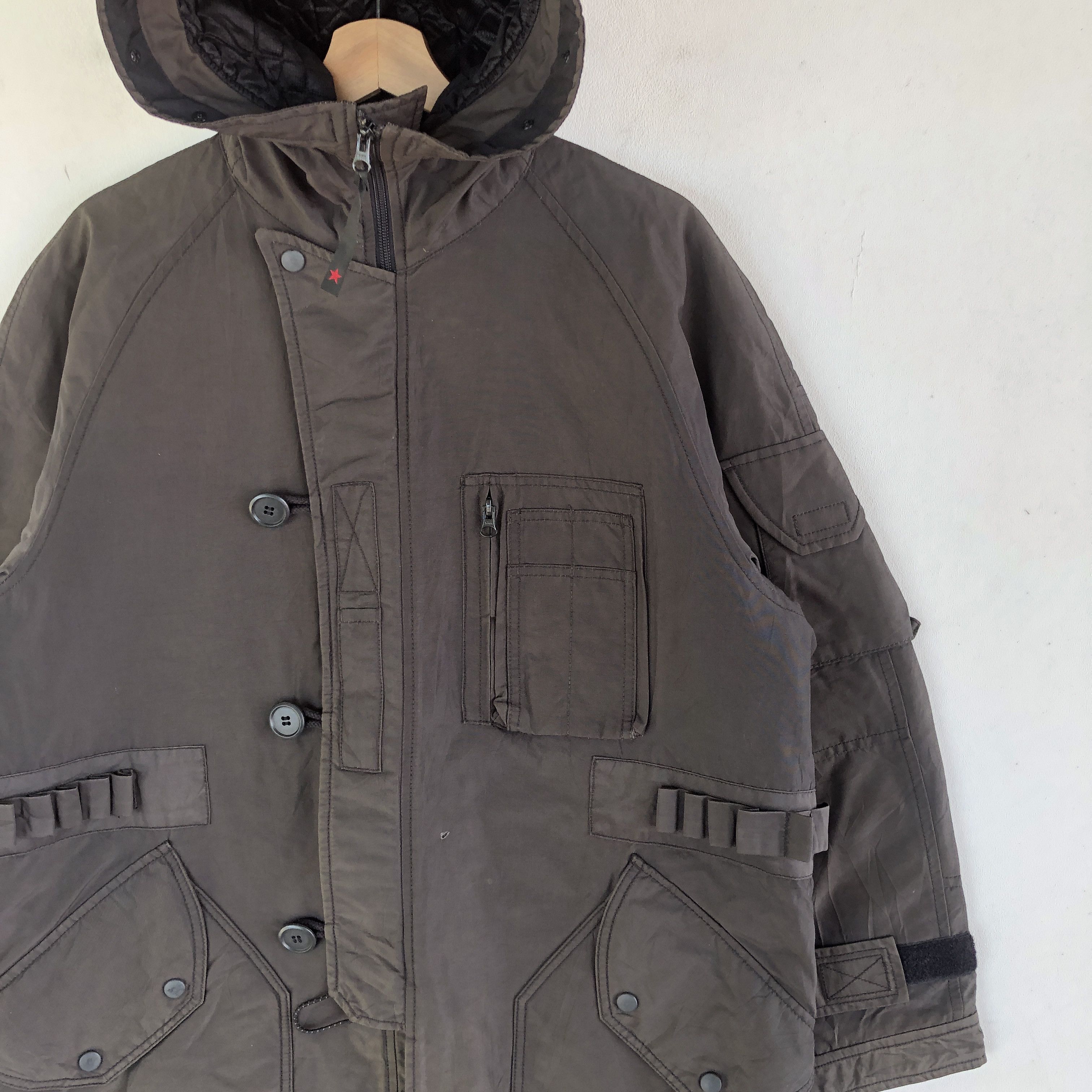 Japanese Brand × PPFM Vintage PPFM Tactical Military Hoodie Puffer Jacket Size US M / EU 48-50 / 2 - 4 Thumbnail