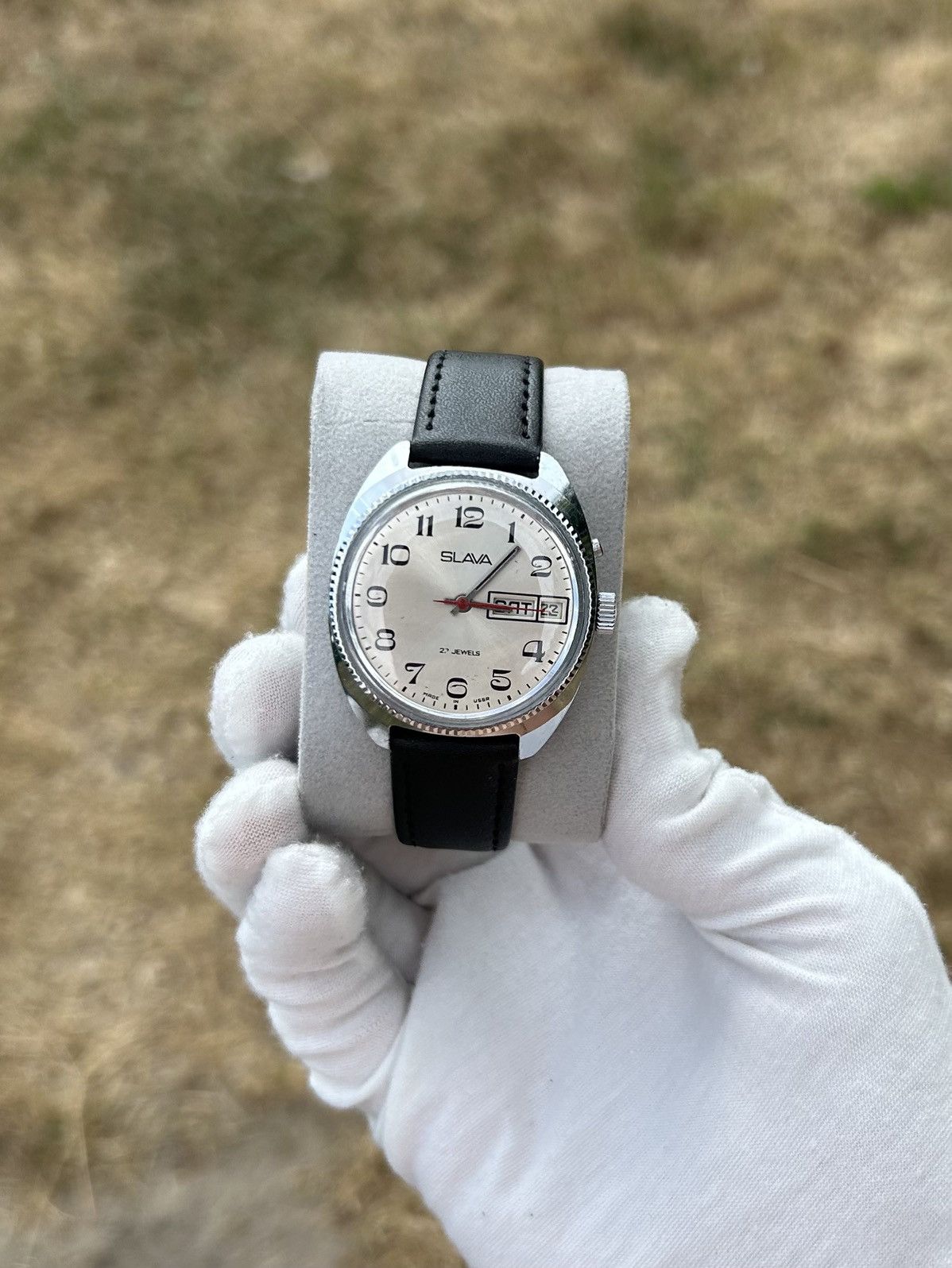 Vintage Vintage Watch Slava Made in USSR Soviet Mechanical 1980s Size ONE SIZE - 8 Thumbnail