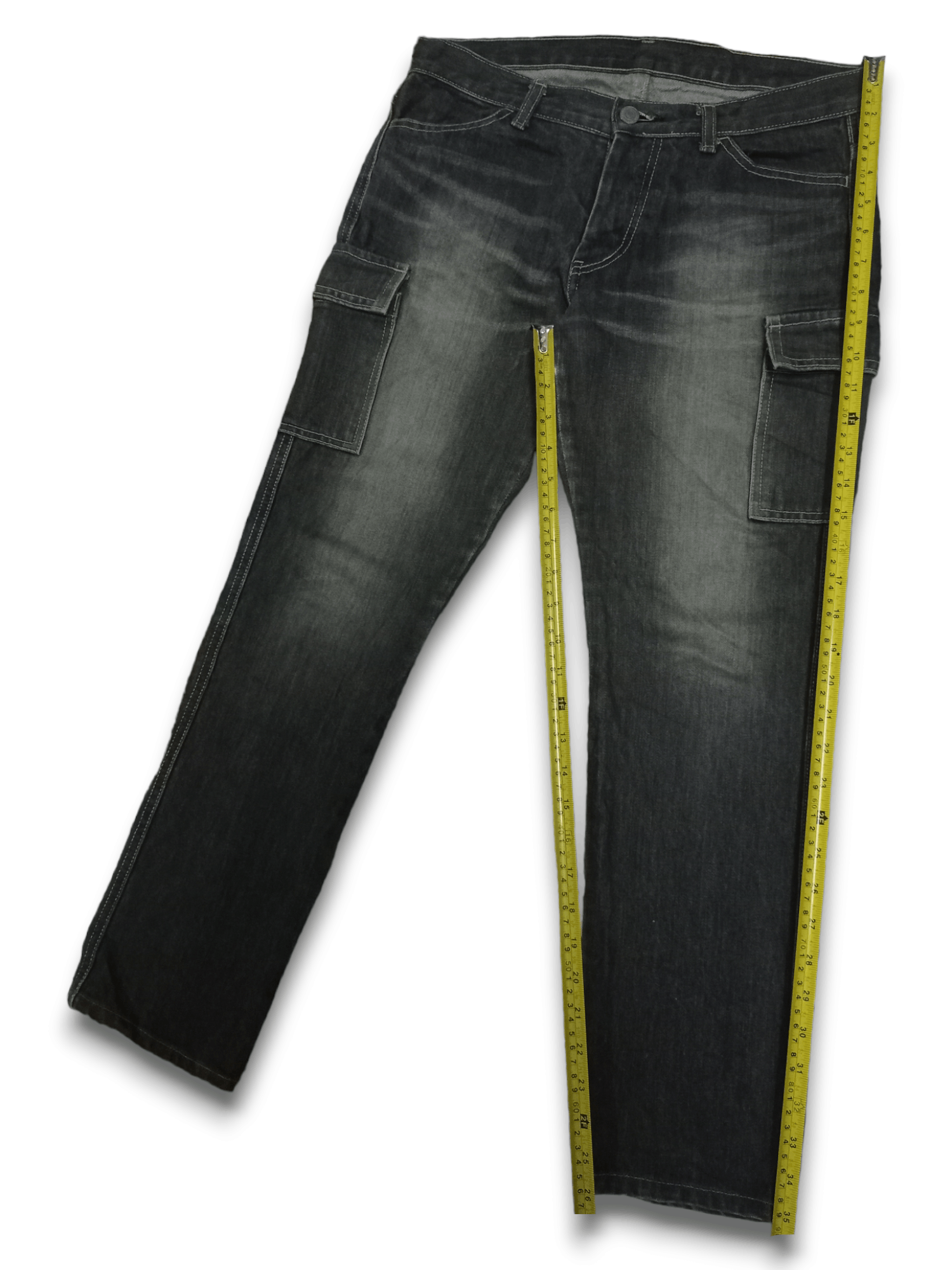 Japanese Brand SALES 🔥 Vintage Japanese Brand Cargo Denim Pants Size US 31 - 10 Thumbnail