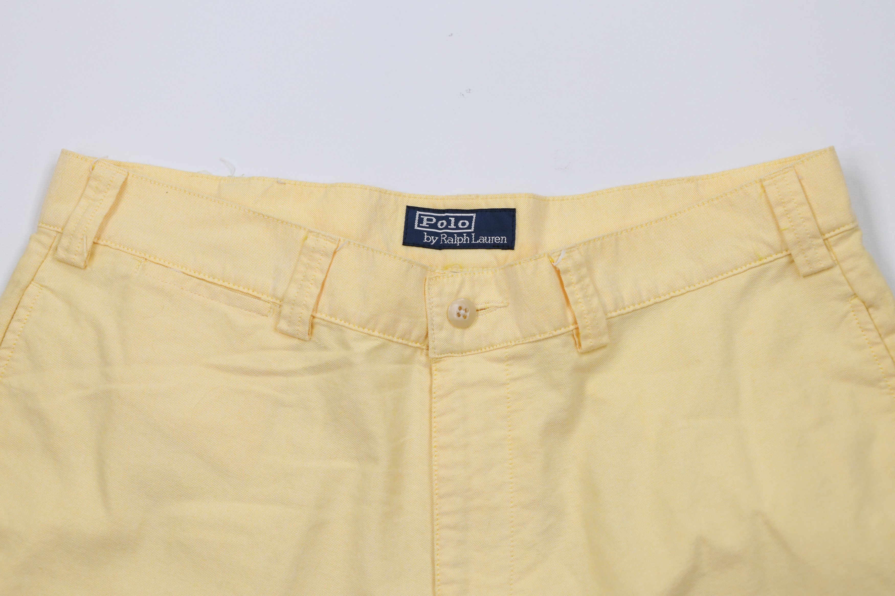 Ralph Lauren Vintage 90s Ralph Lauren Golfing Golf Chino Shorts Yellow Size US 34 / EU 50 - 2 Thumbnail