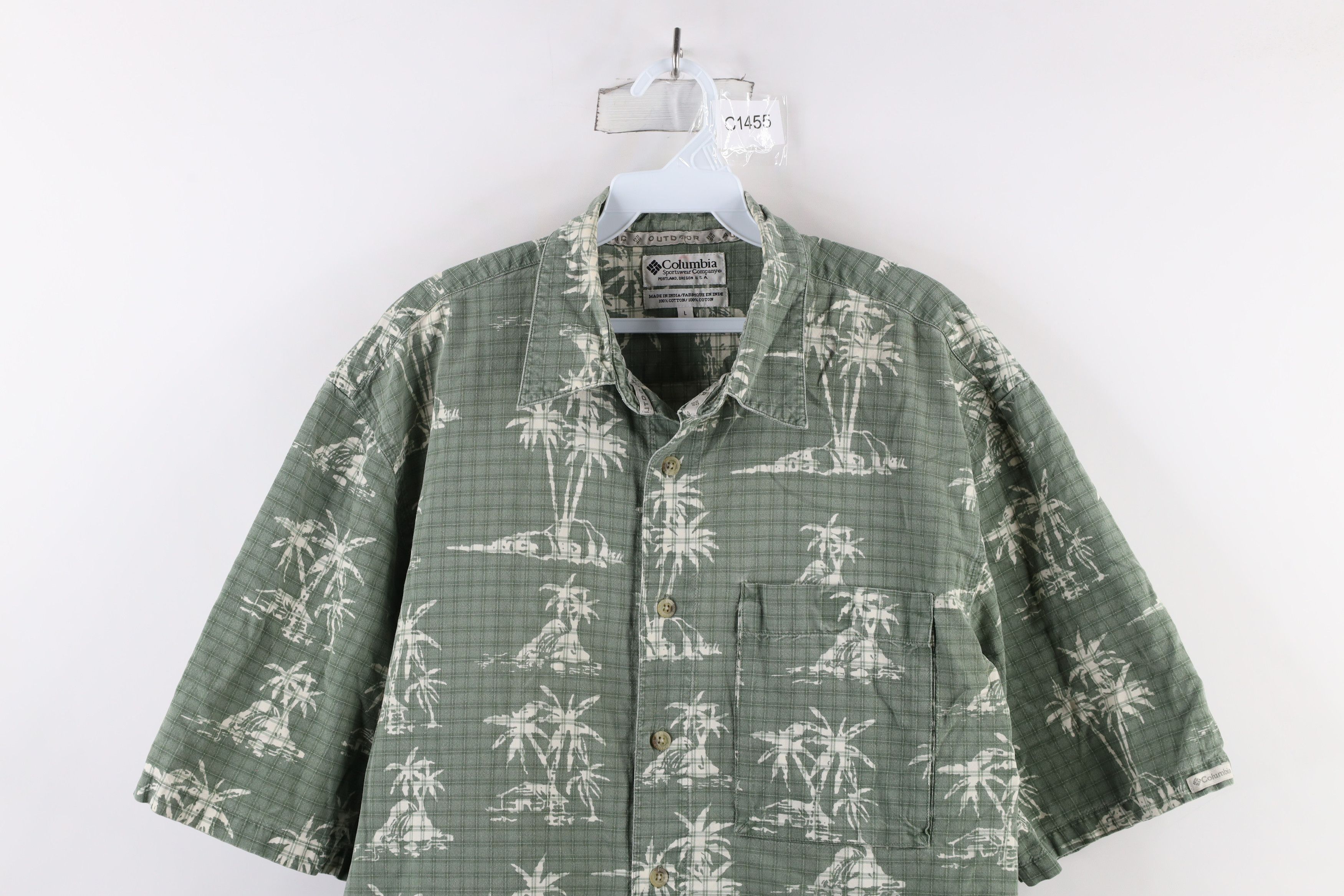 Columbia × Vintage Vintage 90s Columbia Island All Over Print Button Shirt Size US L / EU 52-54 / 3 - 2 Thumbnail