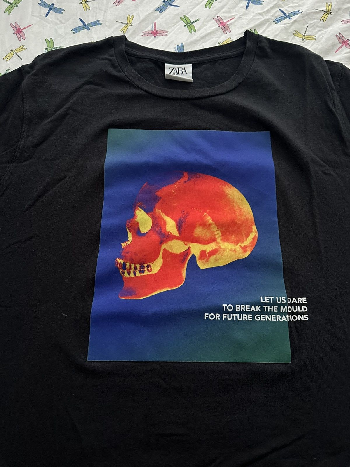 Zara Thermal Skull Tee Size US XL / EU 56 / 4 - 1 Thumbnail