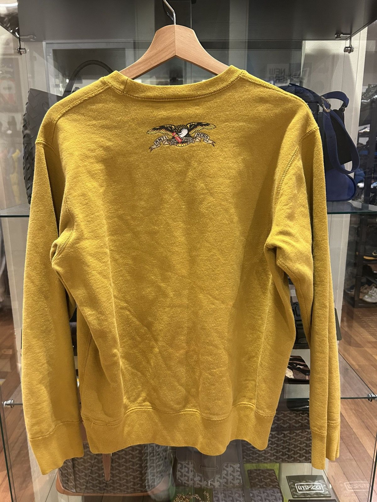 Antihero × Supreme Supreme Antihero Pope Crewneck - Mustard Size US M / EU 48-50 / 2 - 2 Thumbnail