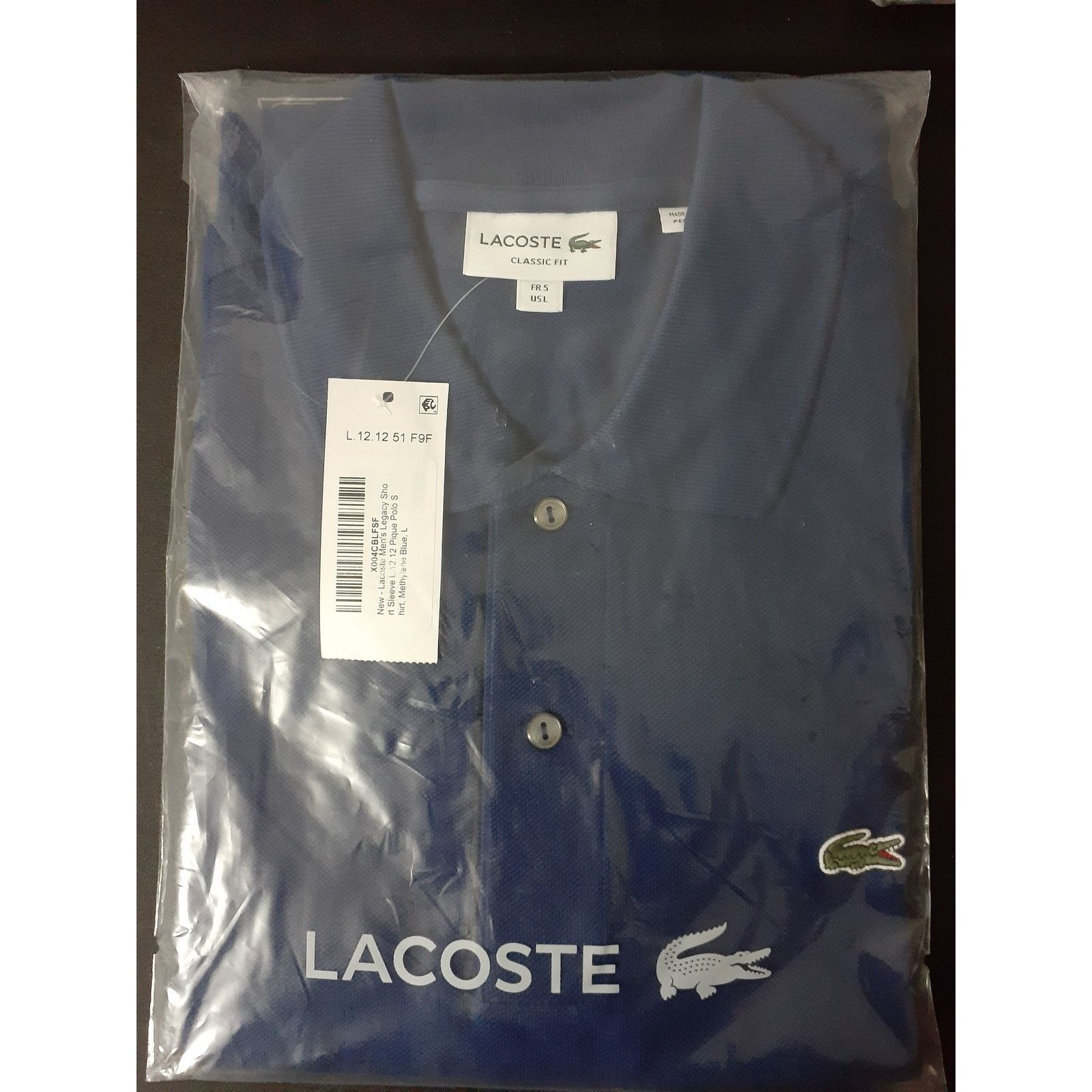 Lacoste Lacoste Men's Legacy Short L.12.12 Pique Polo Shirt Blue L Size US L / EU 52-54 / 3 - 2 Thumbnail