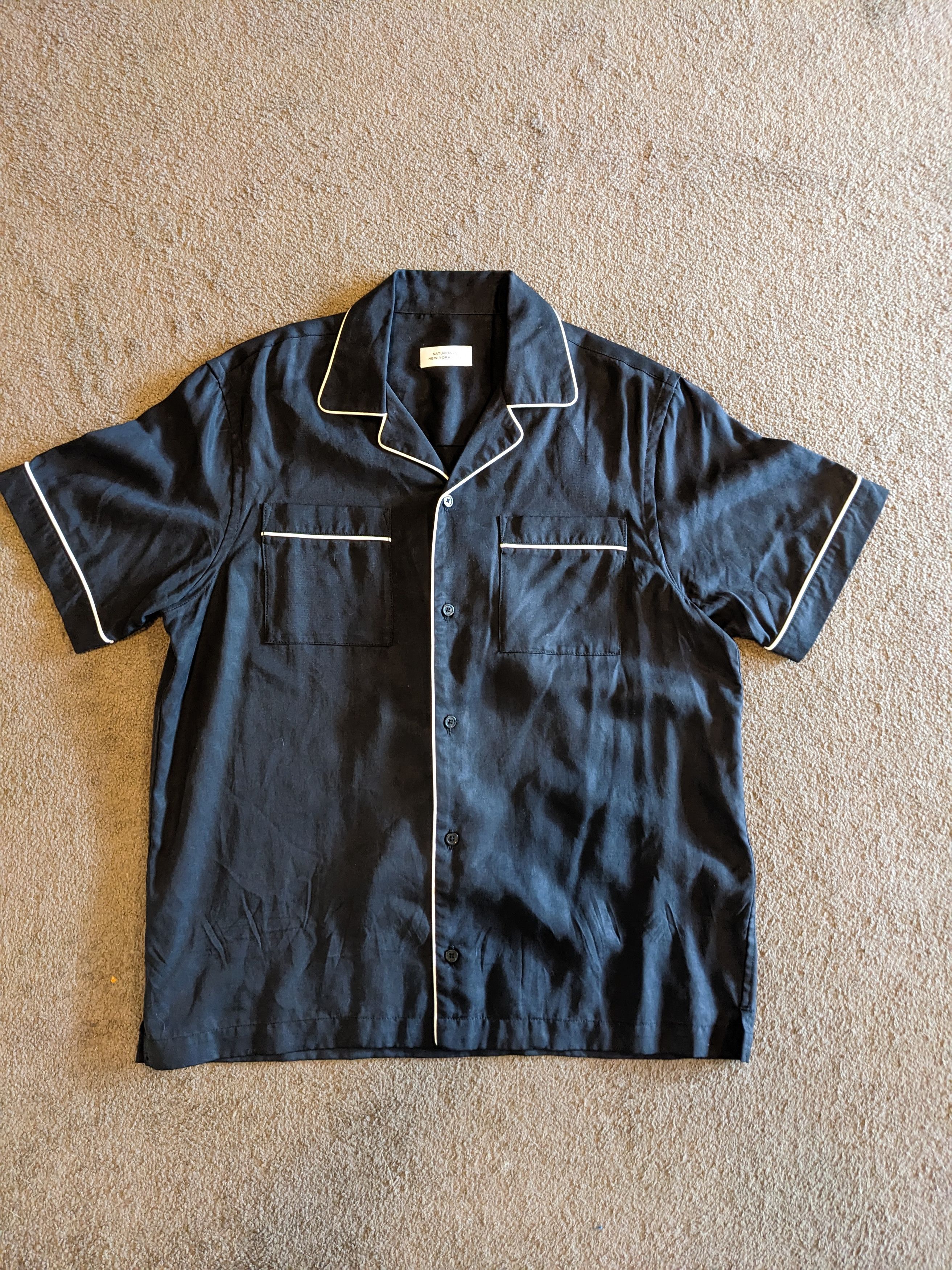 Saturdays NYC Black pajama shirt Size US M / EU 48-50 / 2 - 1 Thumbnail