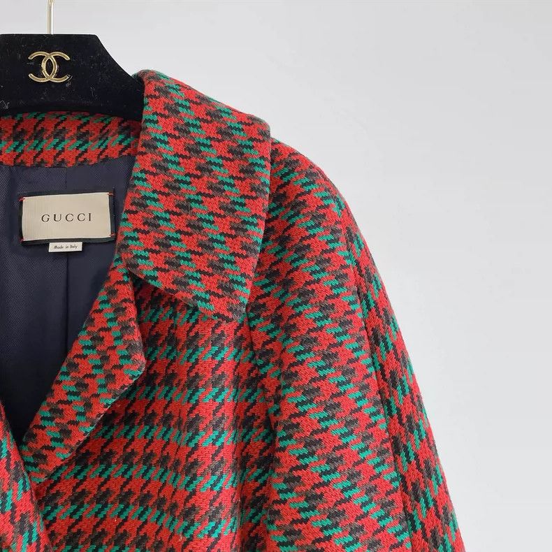 Gucci Gucci Thousand-bird checkered tweed coat Size XS / US 0-2 / IT 36-38 - 3 Thumbnail