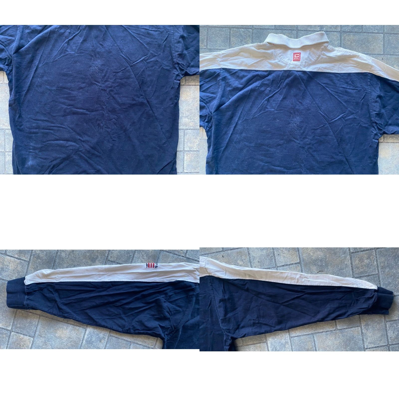 Polo Ralph Lauren VTG Chaps Polo Ralph Lauren Polo Rugby Shirt Navy Blue 100% Cotton Large L Men Shirts Logo Decade: 90s Size US L / EU 52-54 / 3 - 10 Thumbnail