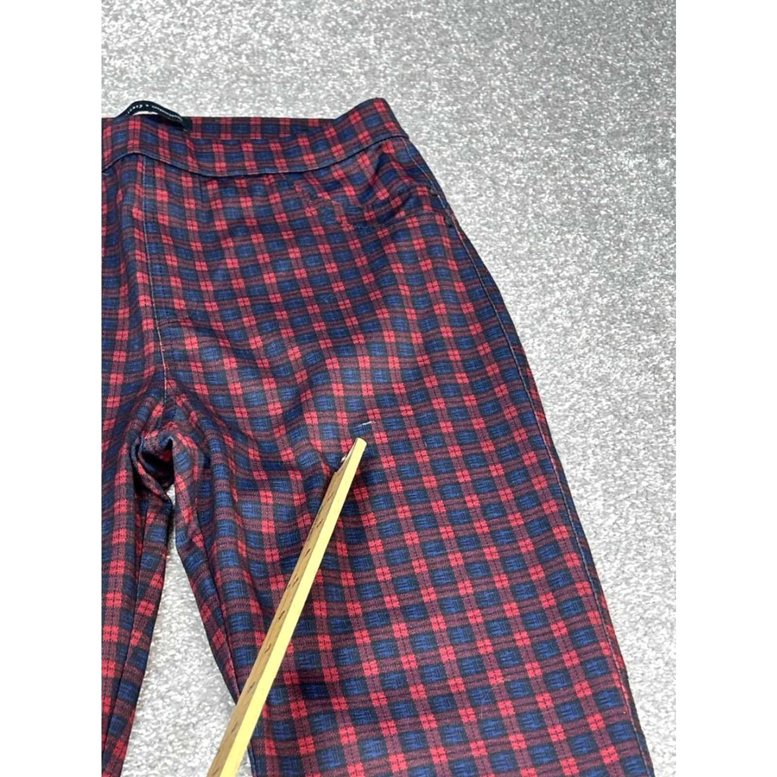 Anthropologie Anthropologie x Sanctuary Pants Women 8 Multicolor Plaid High Rise Skinny Leg Size 30" / US 8 / IT 44 - 3 Thumbnail