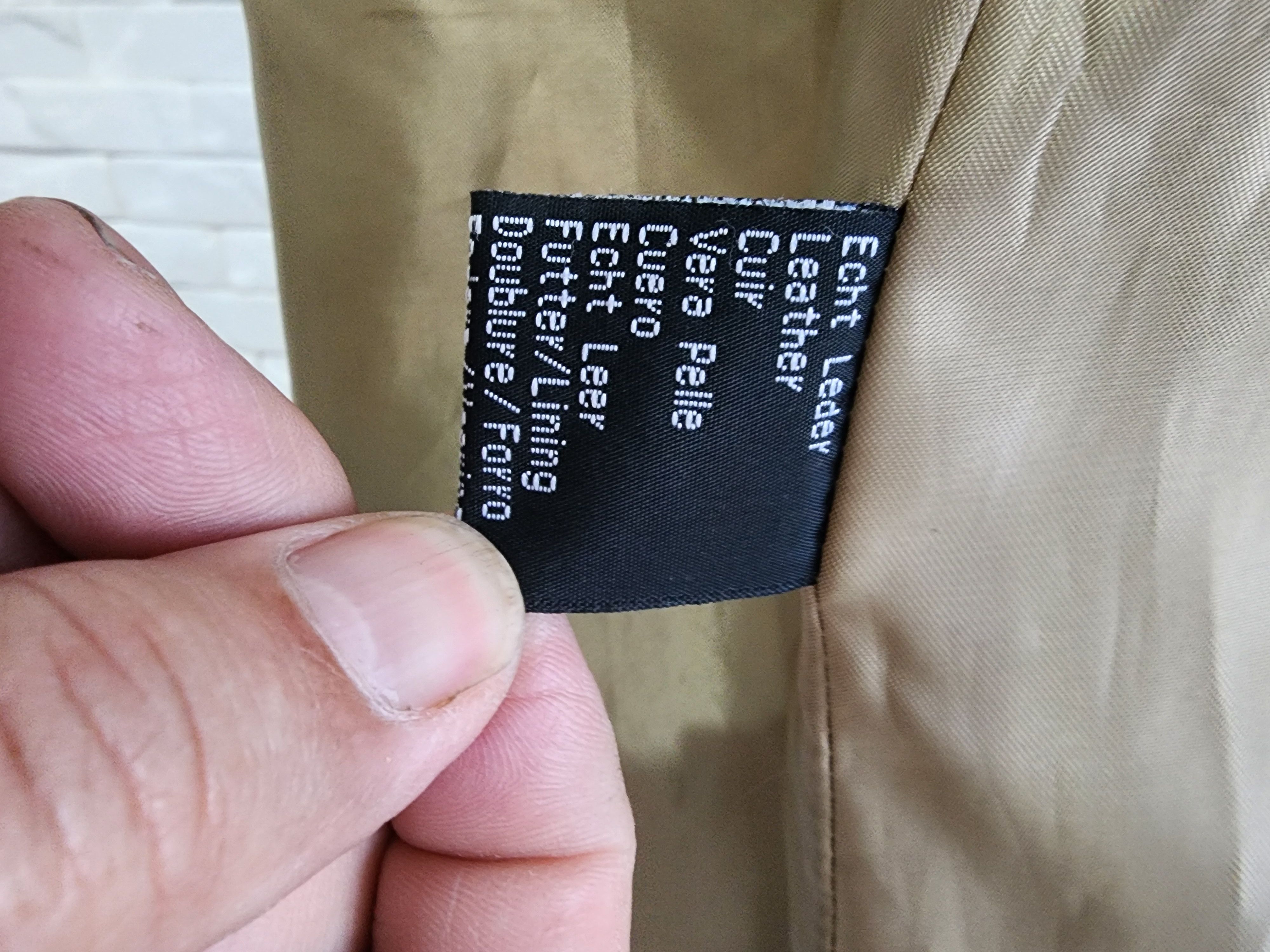 Genuine Leather Beige simple leather coat. Size XL / US 12-14 / IT 48-50 - 9 Thumbnail