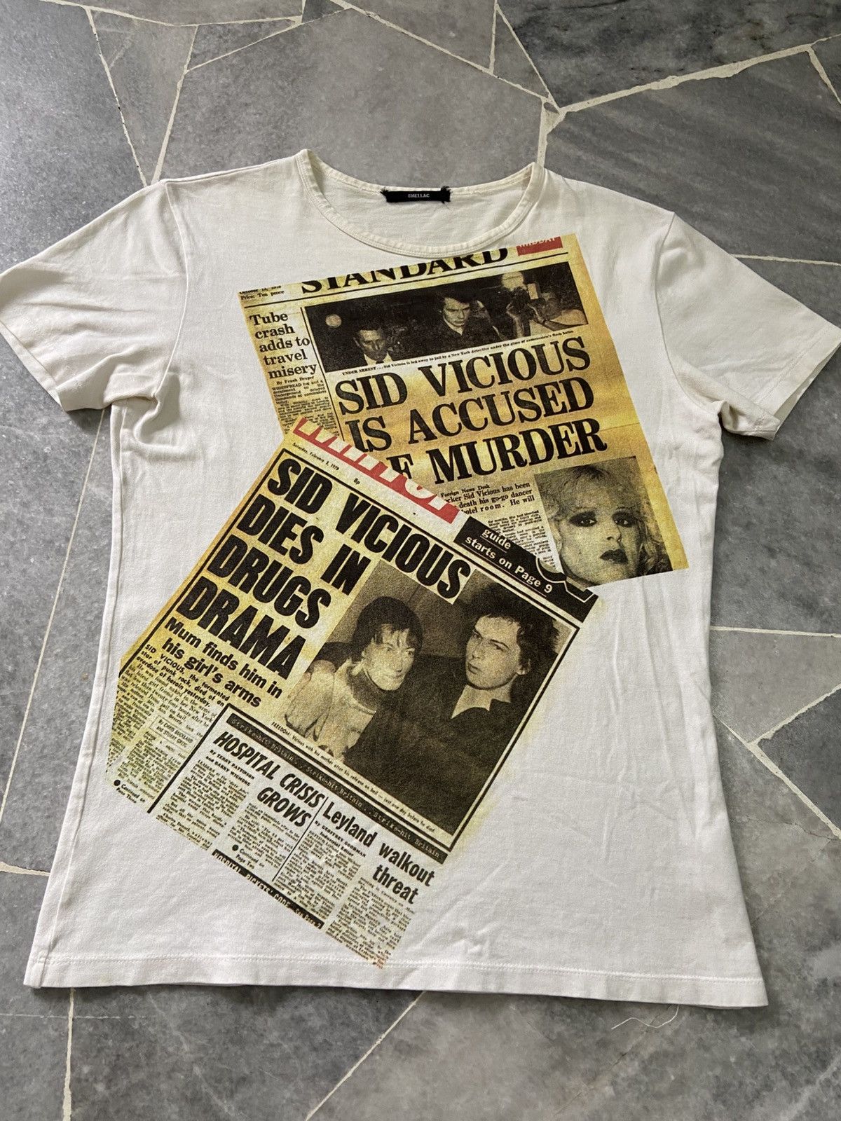 Band Tees Vintage Shellac Sid Vicious 90s Sex Pistols Tee Size US S / EU 44-46 / 1 - 1 Thumbnail