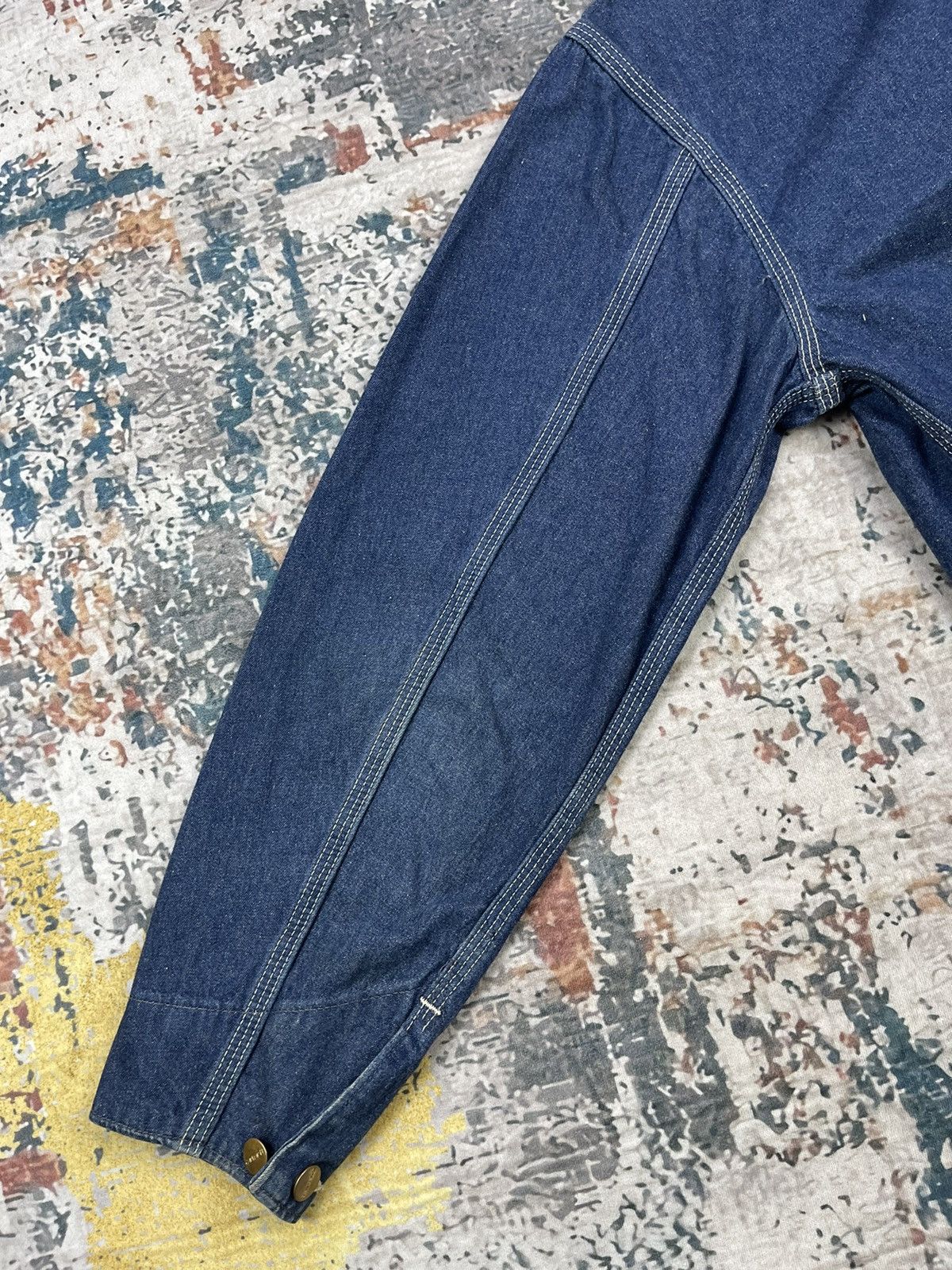 Carhartt Vtg 90s Carhartt Denim 5 Pocket Denim Chore Jackets Size US M / EU 48-50 / 2 - 10 Thumbnail