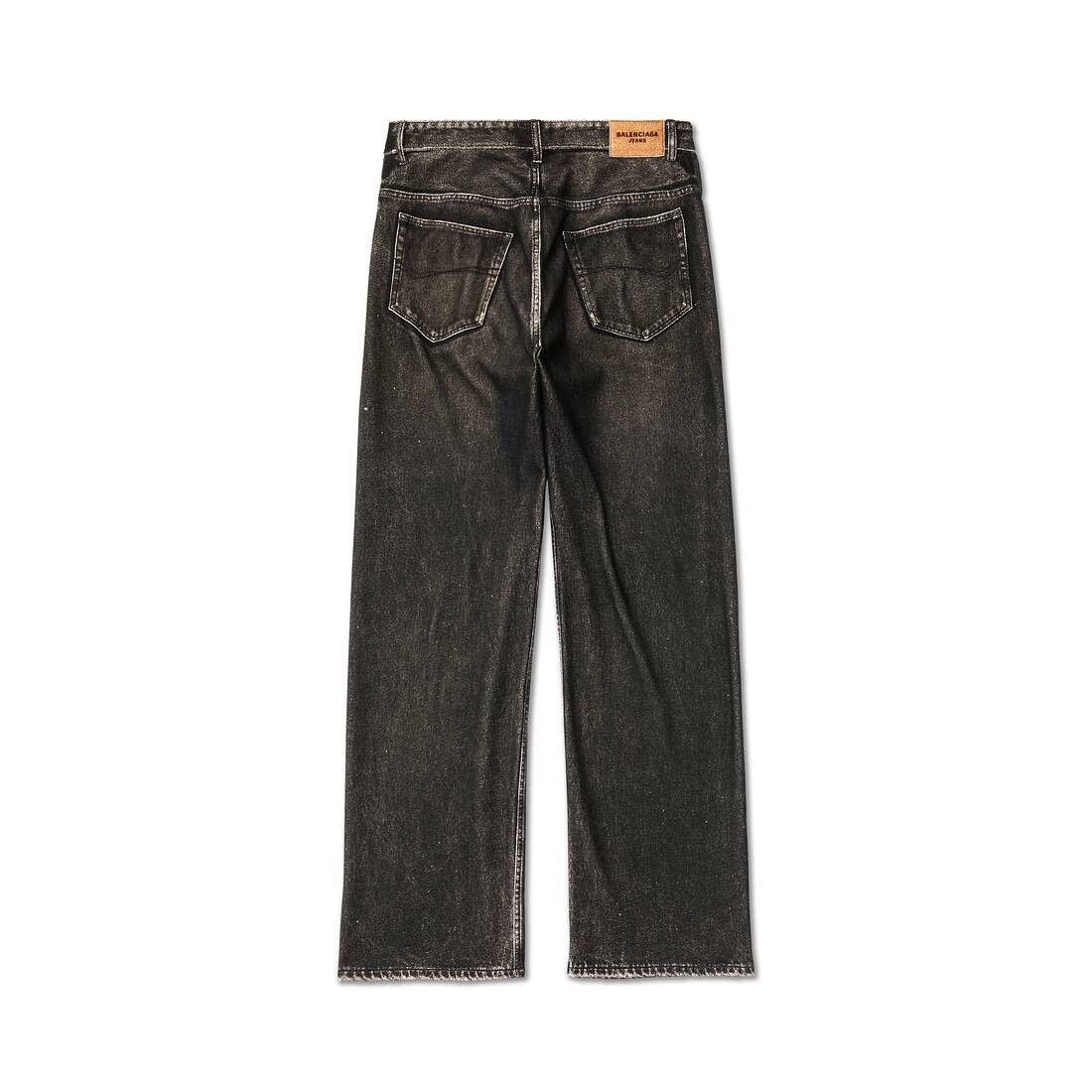 Balenciaga o1srvl11e0825 Denim Trompe L'Œil Pants in Black Size US 30 / EU 46 - 6 Thumbnail