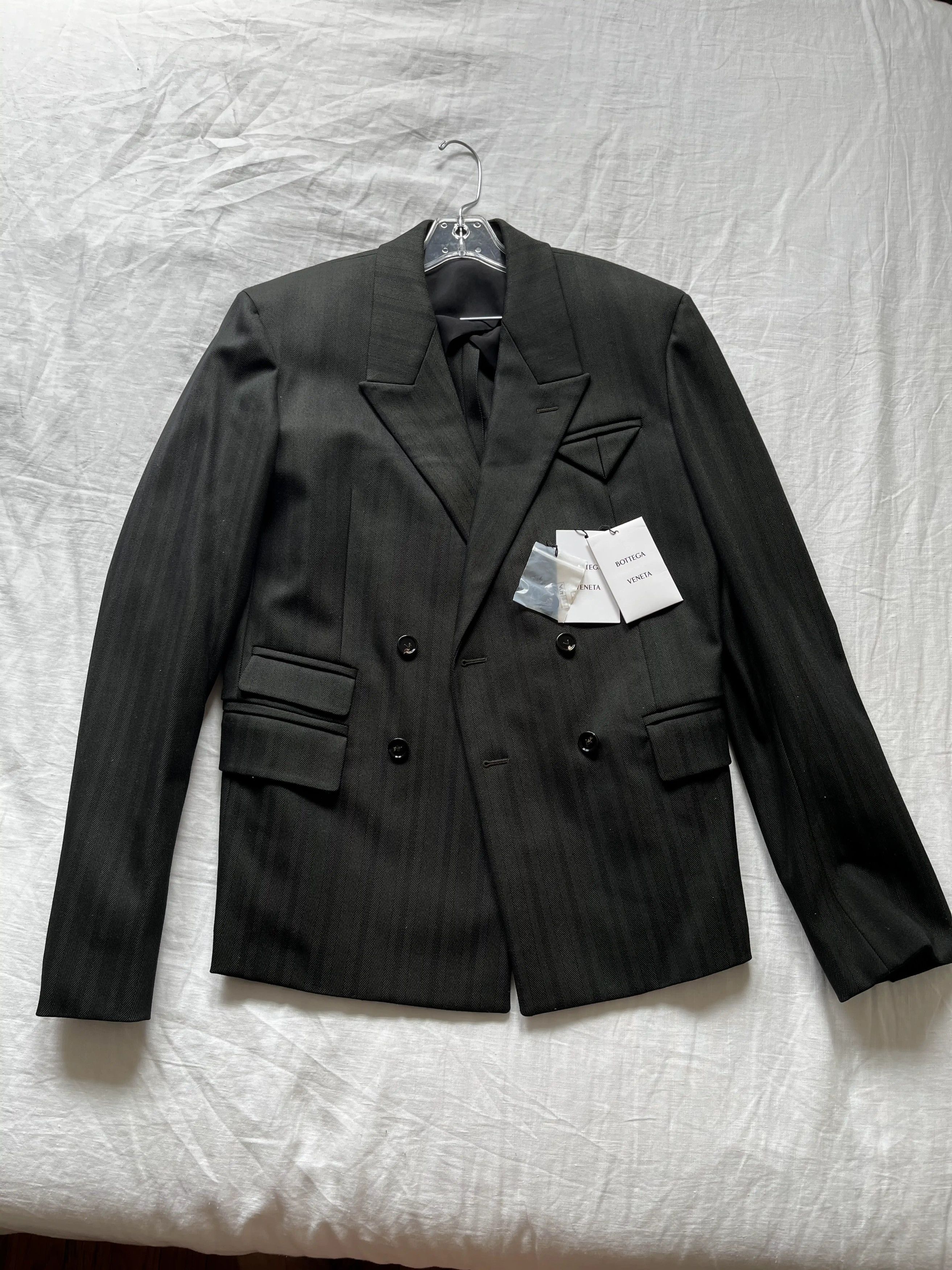Bottega Veneta Stripe-print Double-breasted Blazer