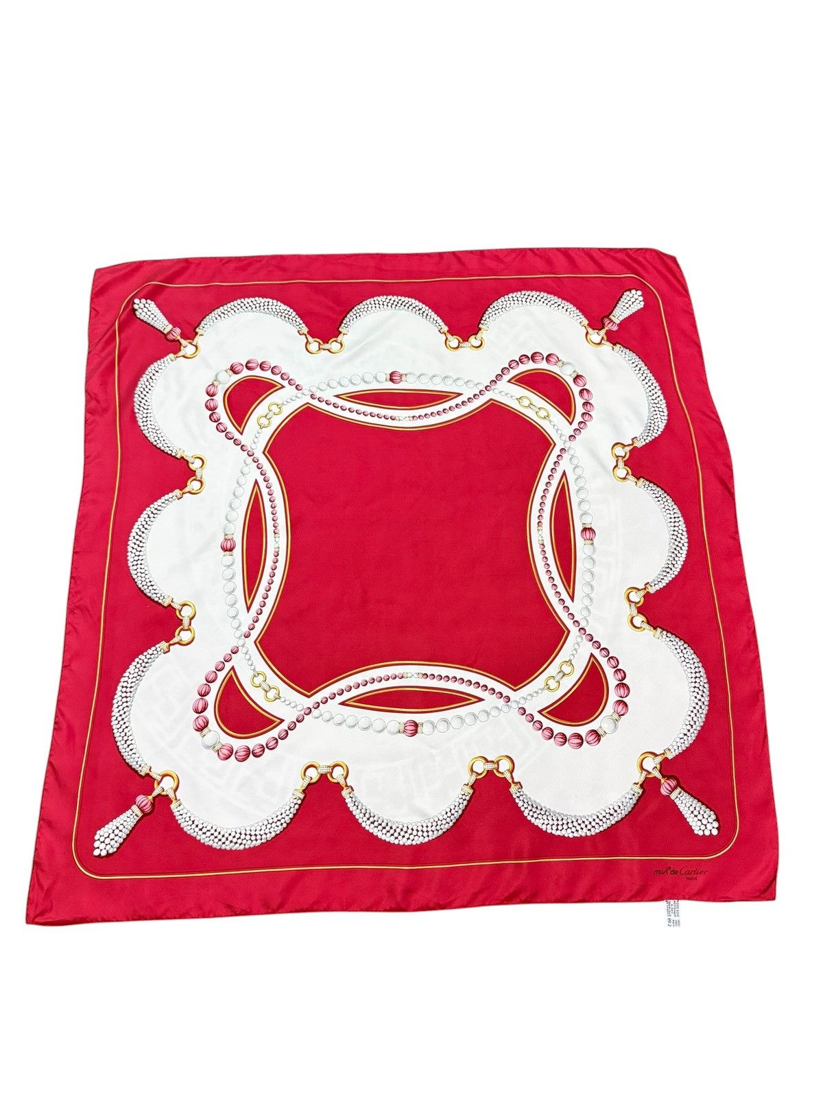 Cartier AUTHENTIC MUDT DE CARTIER PARIS SILK SCARF Size ONE SIZE - 2 Thumbnail