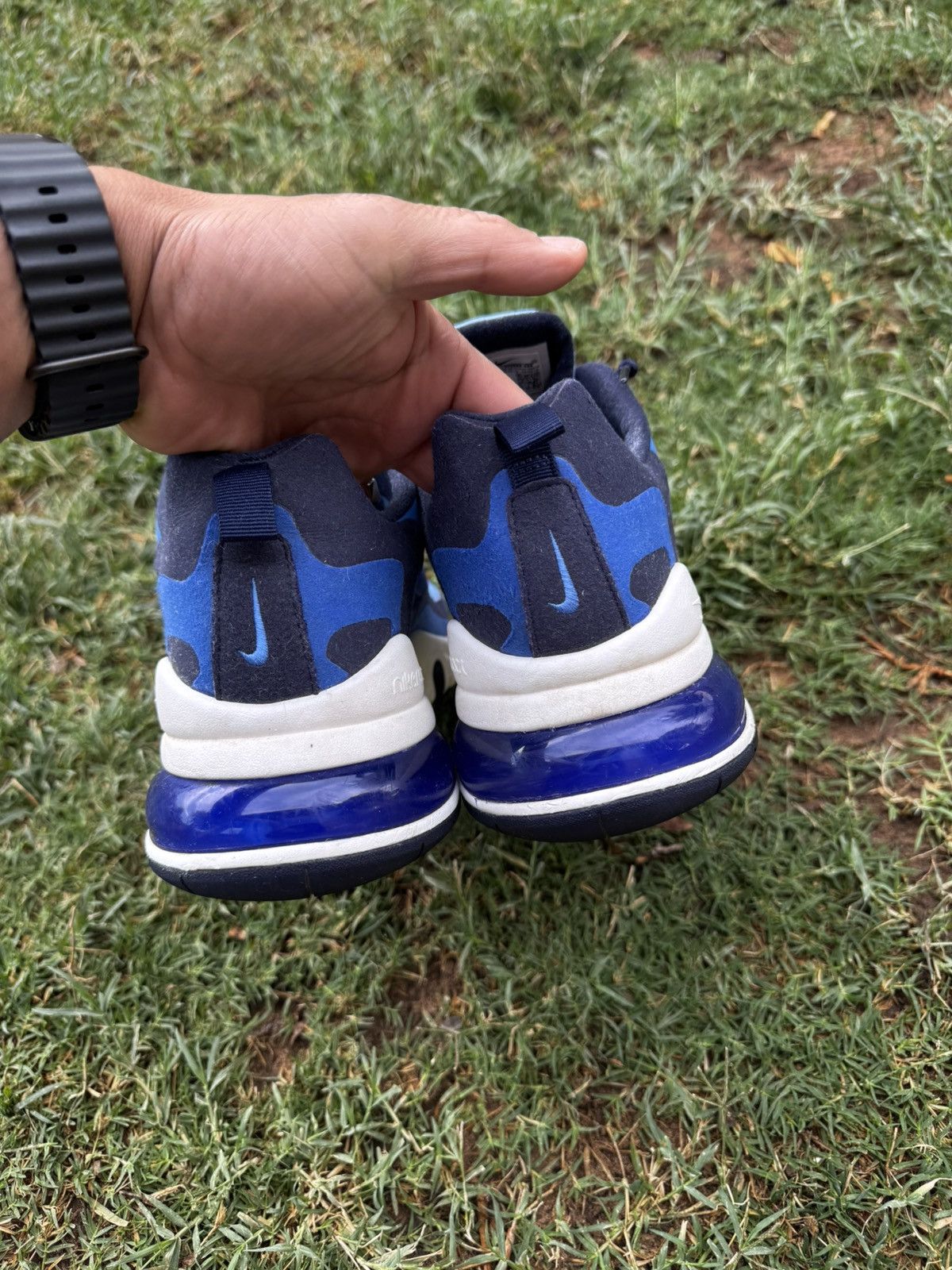 Nike Nike Air Max 270 React Pacific Blue Size US 11.5 / EU 44-45 - 4 Thumbnail