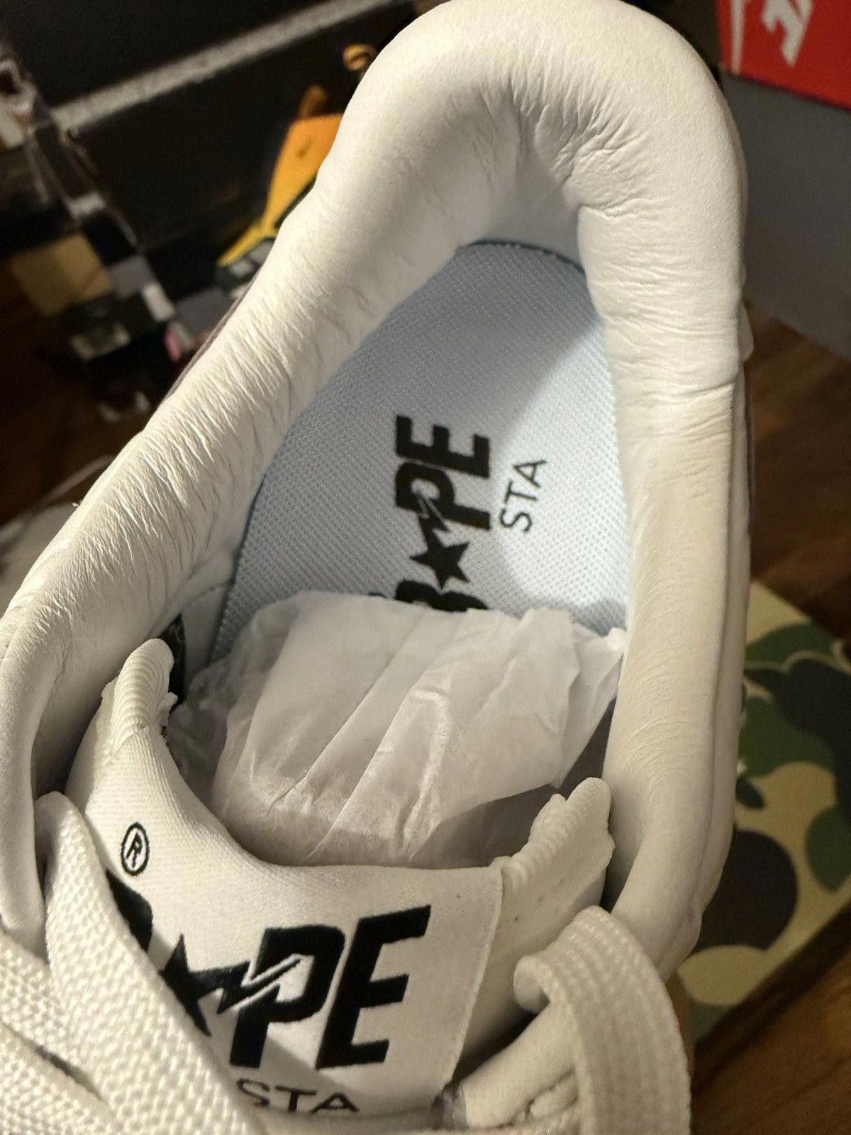 Bape White Bapestas size 8 Size US 12 / EU 45 - 7 Thumbnail