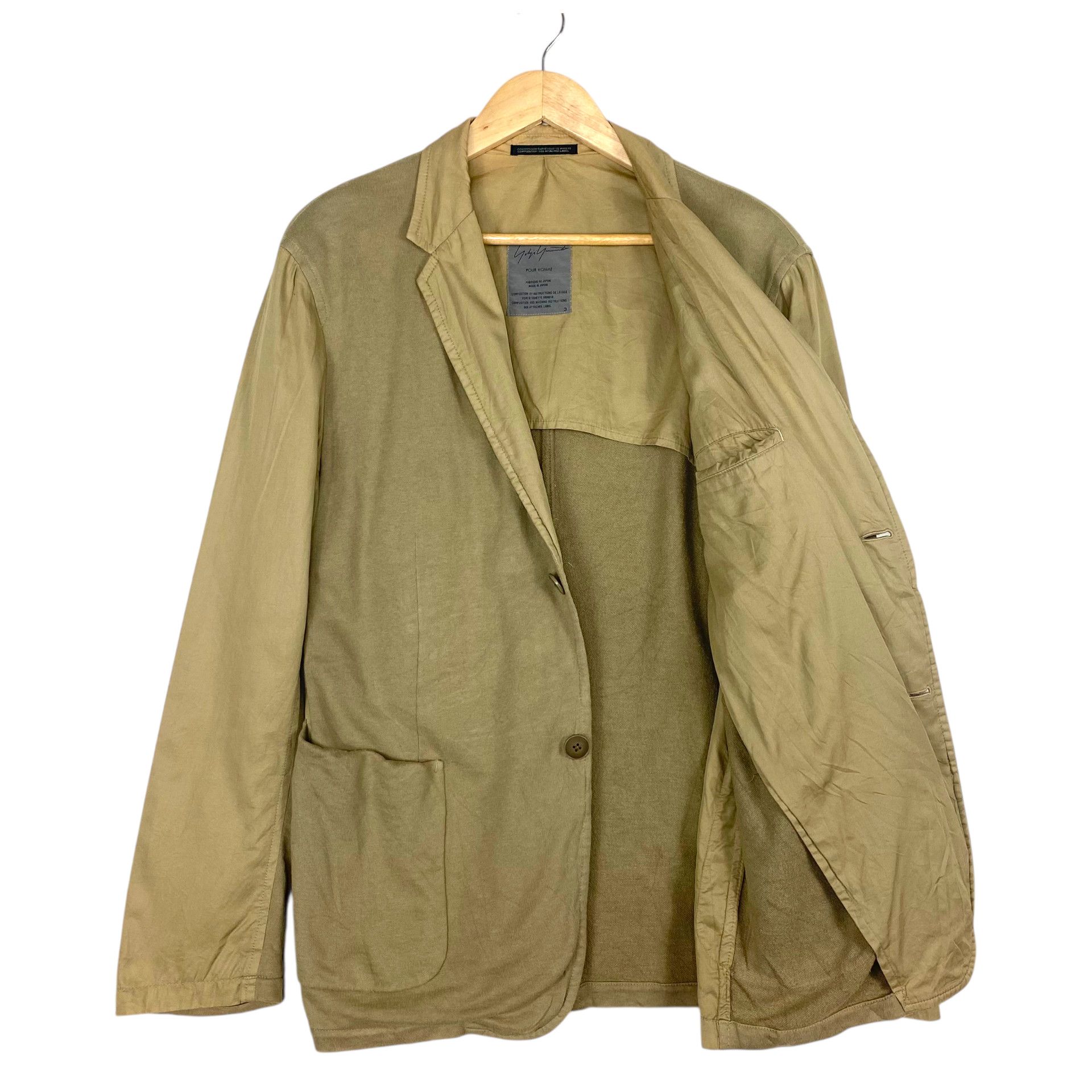 Yohji Yamamoto 💥YOHJI YAMAMOTO POUR HOMME SS02 KHAKIS JACKET Size US M / EU 48-50 / 2 - 4 Thumbnail