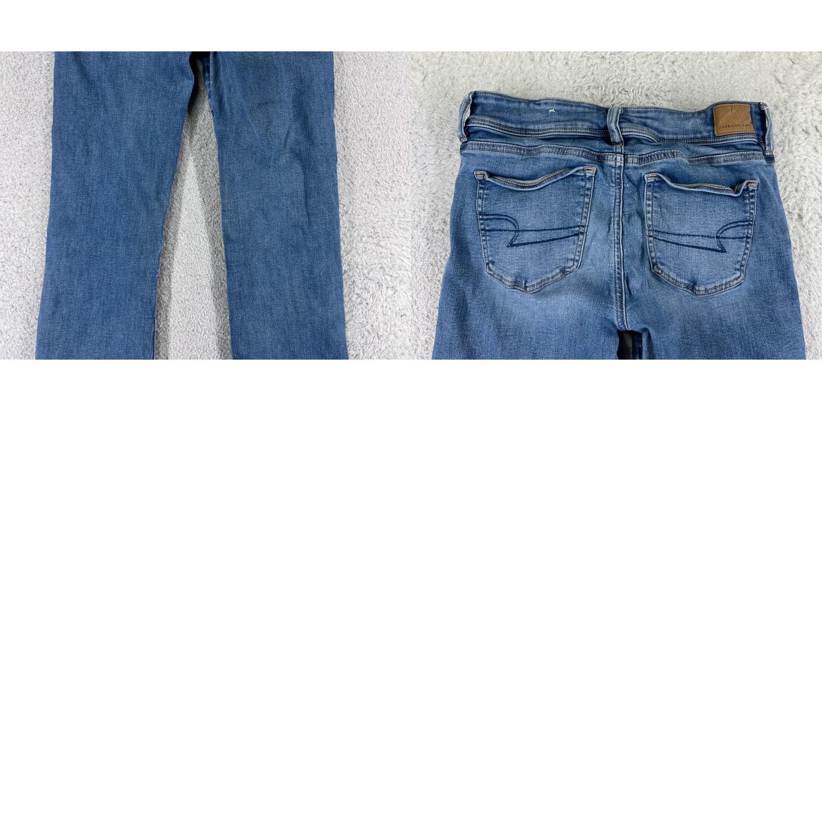 American Eagle Outfitters American Eagle Outfitters Jeans Womens 6 Blue Denim Bootcut Cotton Blend Stretch Distressed 5-Pocket Regular Inseam 29in Blue Mens Womens Girls Size 28" / US 6 / IT 42 - 10 Thumbnail