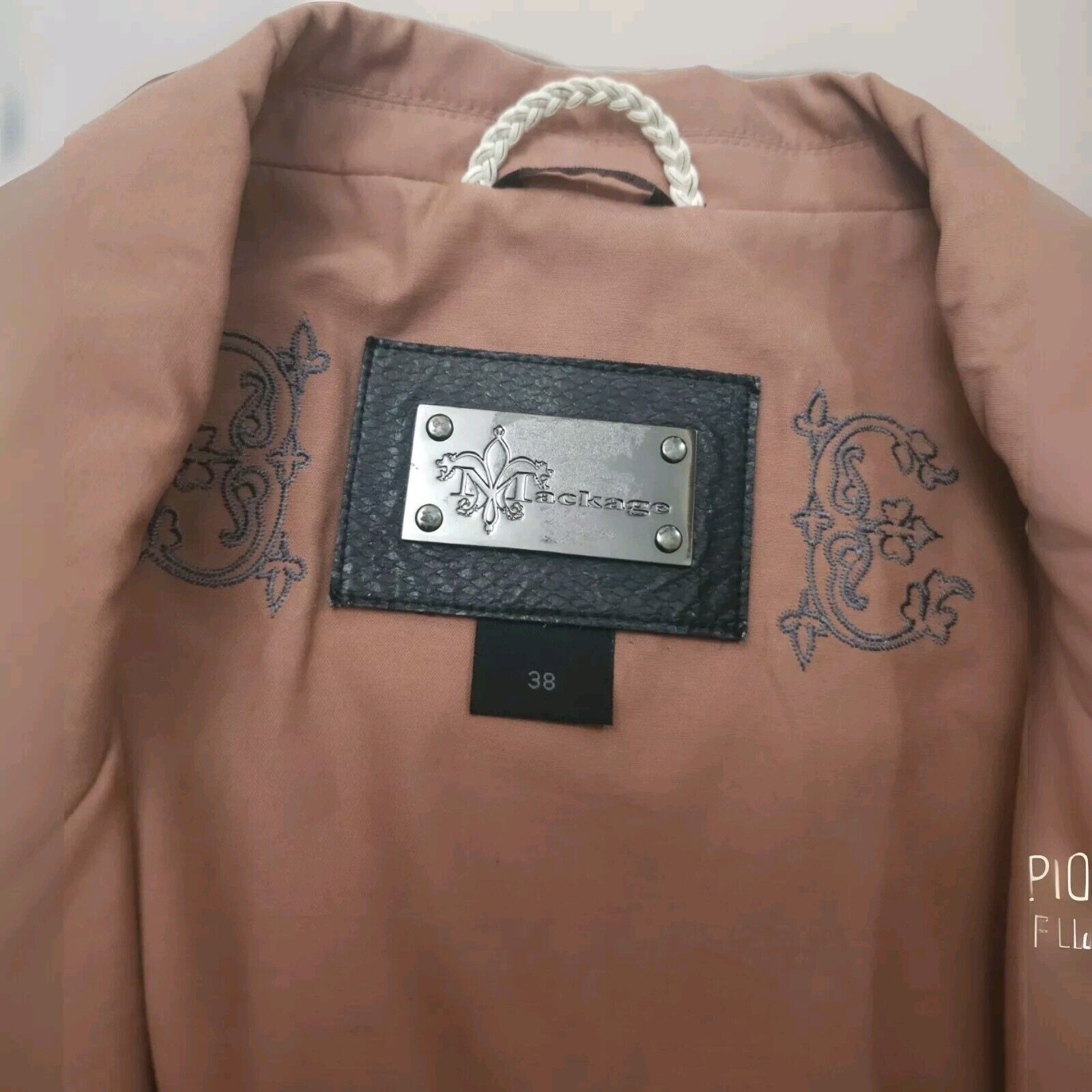 Mackage Mackage Women's Plazer Jacket Leather Stitching With Logo 38 Size XS / US 0-2 / IT 36-38 - 7 Thumbnail
