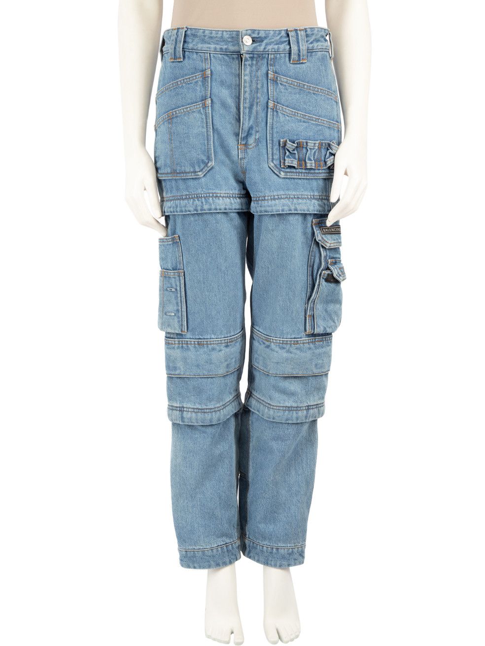 Balenciaga multi pocket cargo jeans sale