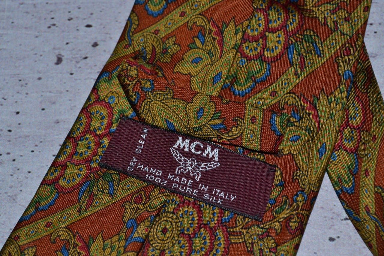 MCM × Vintage Vintage MCM Tie Silk Size ONE SIZE - 5 Thumbnail